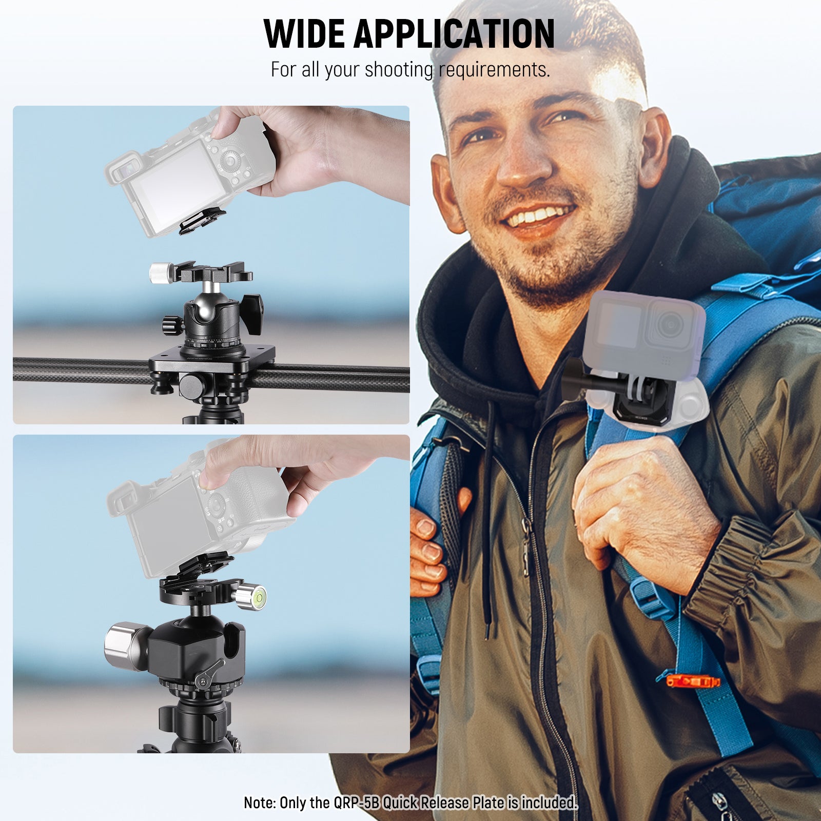 Wide Applications of the NEEWER QPR-5B 2 Pack 38mm Square Quick Release Plate