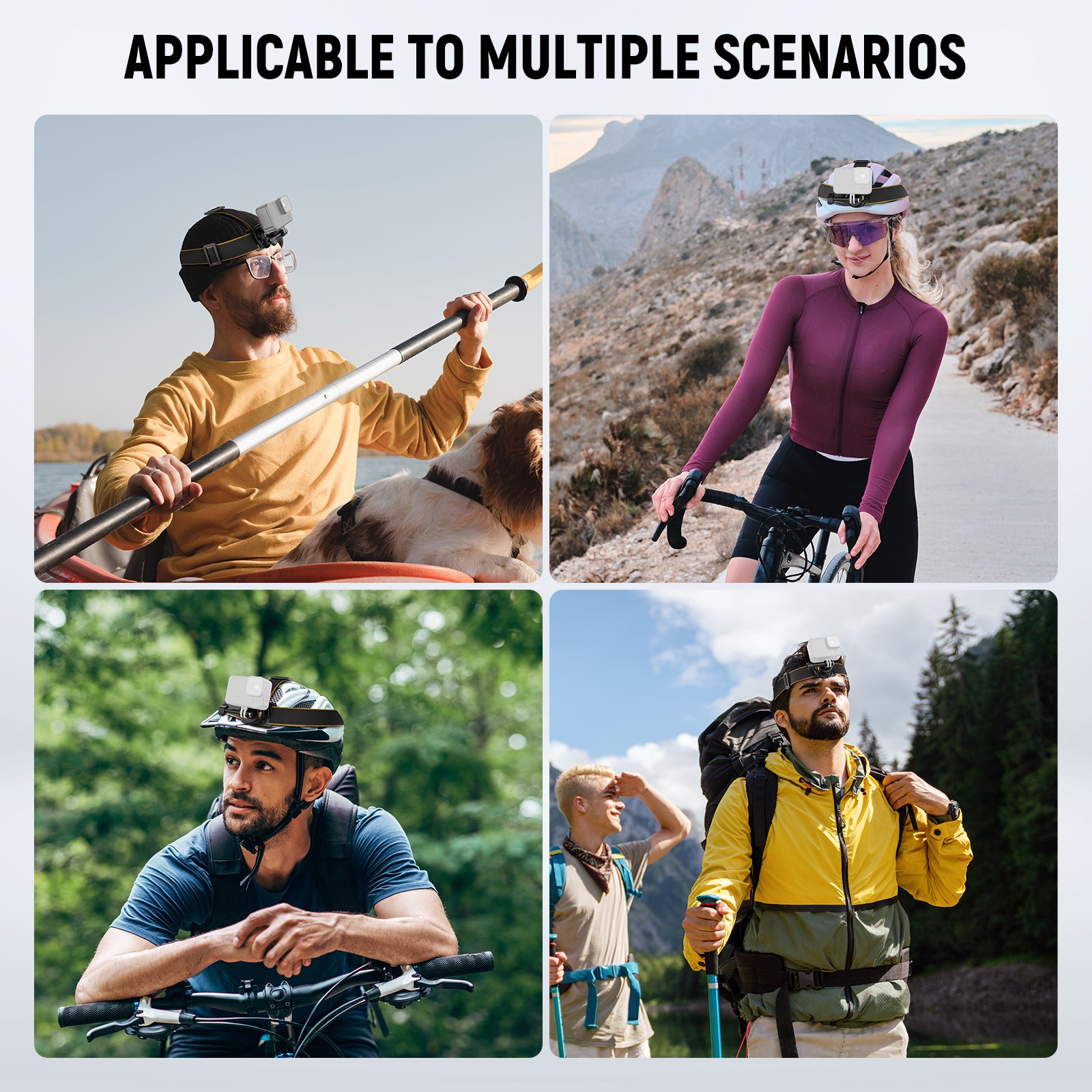 Scenarios for NEEWER GP20 Head Strap Mount