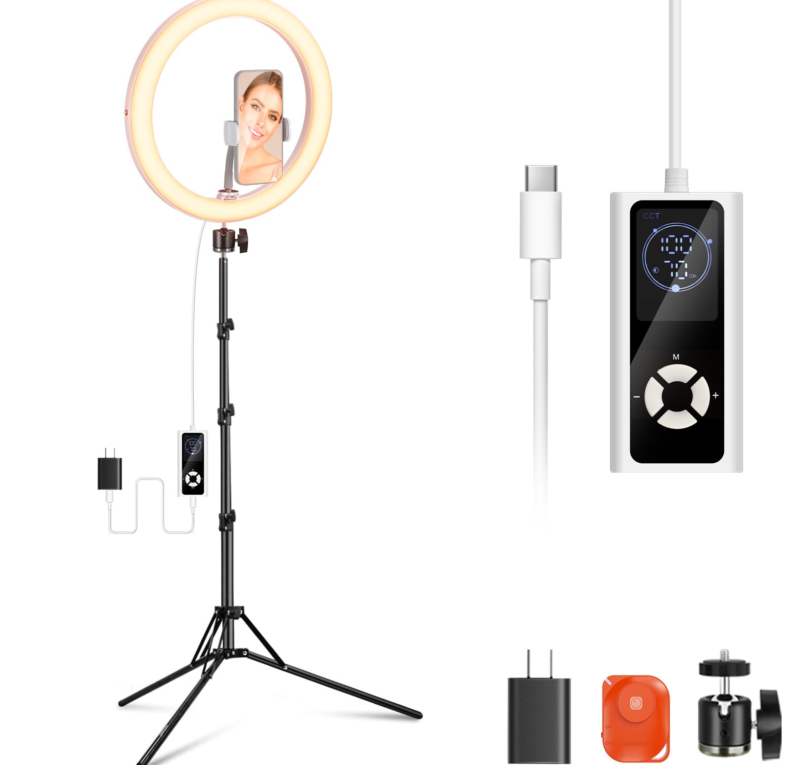 NEEWER RH12B Pro High Power LED Ring Light