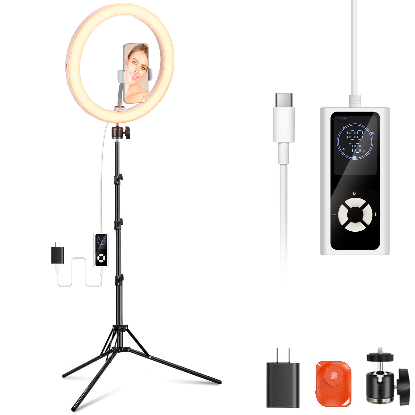 NEEWER RH12B Pro High Power LED Ring Light