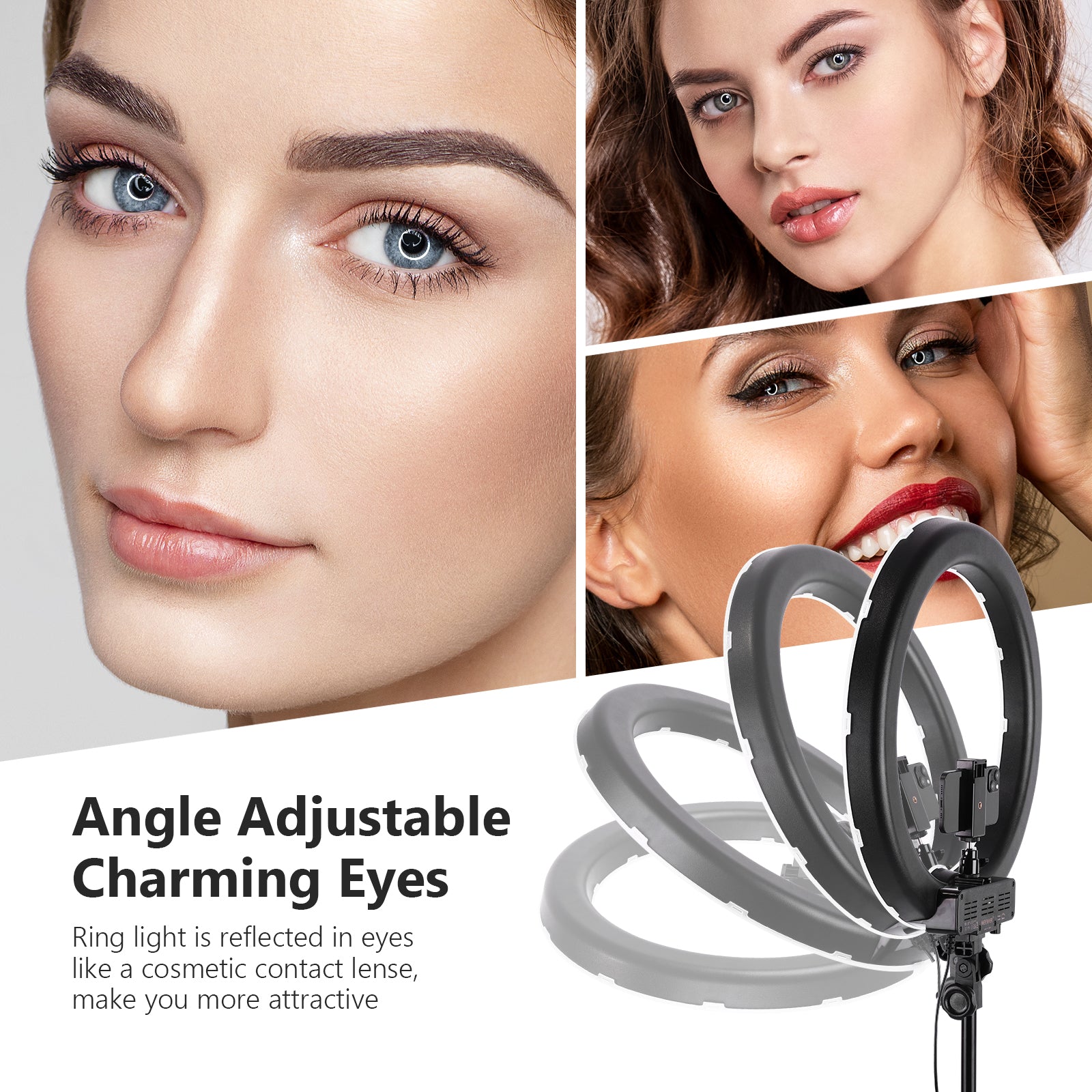 NEEWER RL-18 18-Inch 55W Ring Light can make you more attractive.
