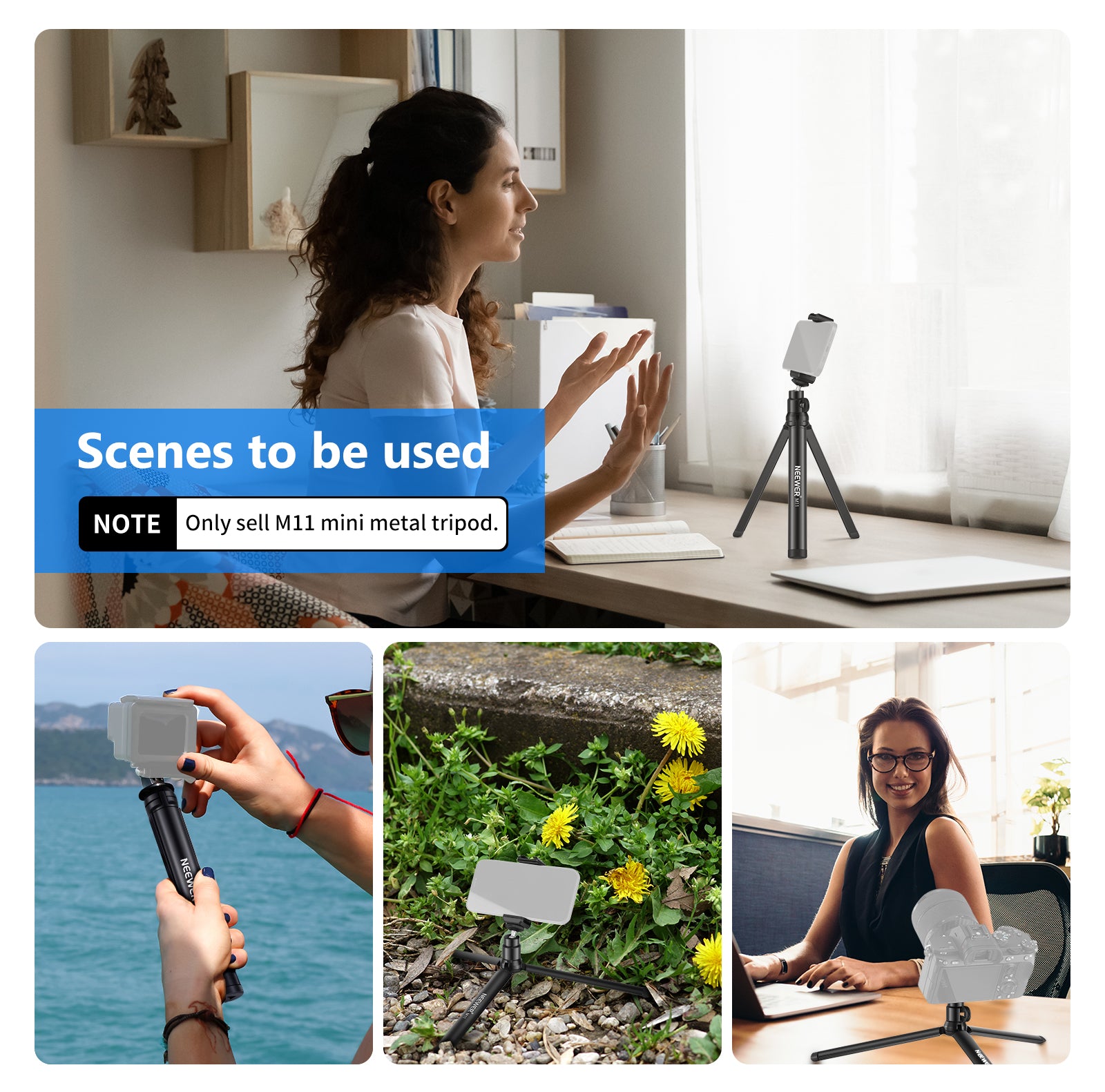 Scenarios for NEEWER Desktop Tabletop Stand Compact Tripod