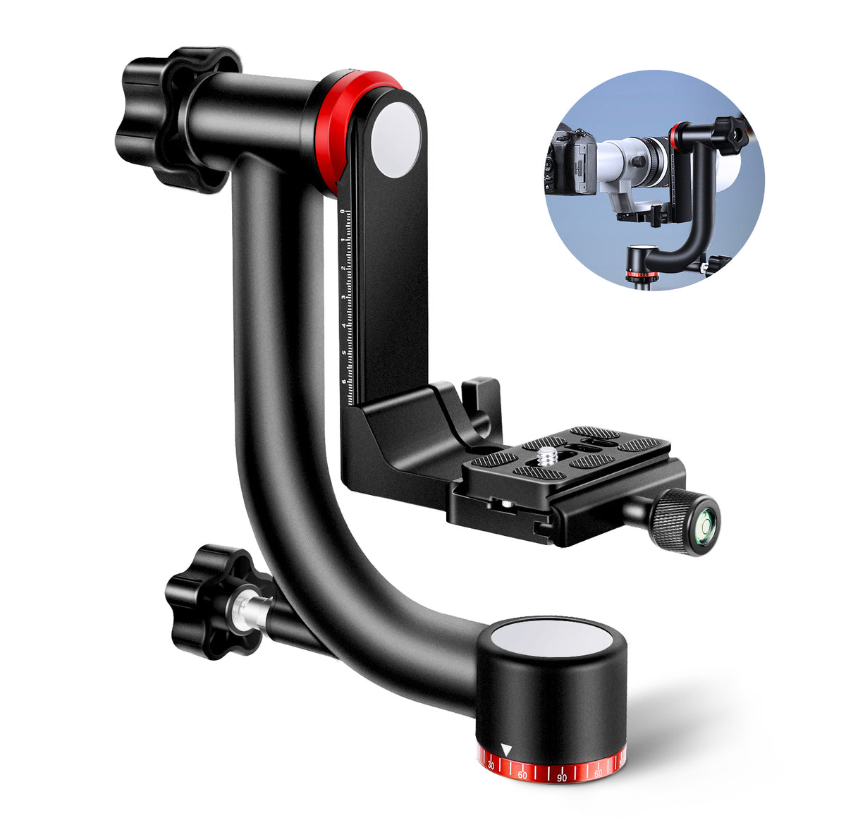 NEEWER GM101 Aluminum Alloy Gimbal Tripod Head