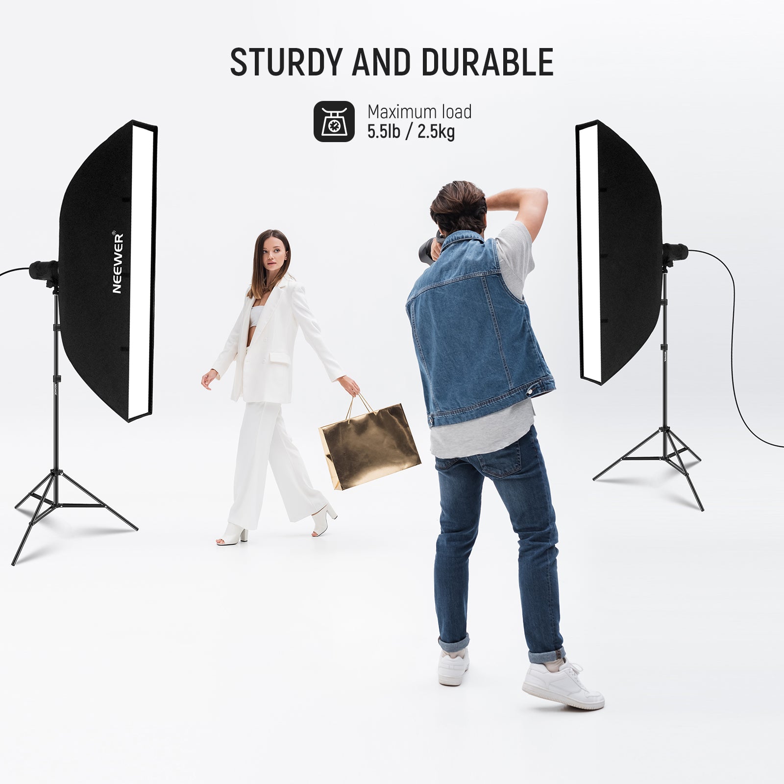 NEEWER ST210 Portable Light Stand is sturdy and durable.