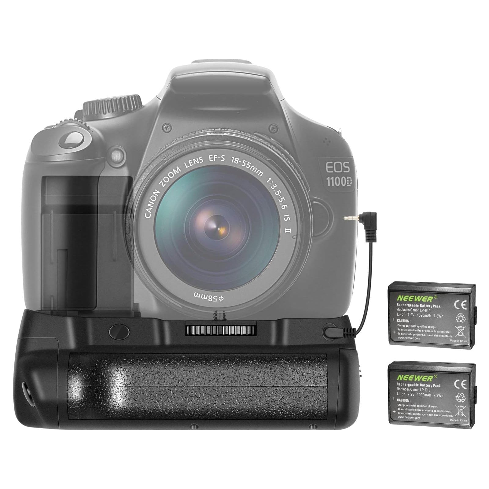 NEEWER Battery Grip For Canon Rebel T6/T5/T3/EOS 1100D/1200D