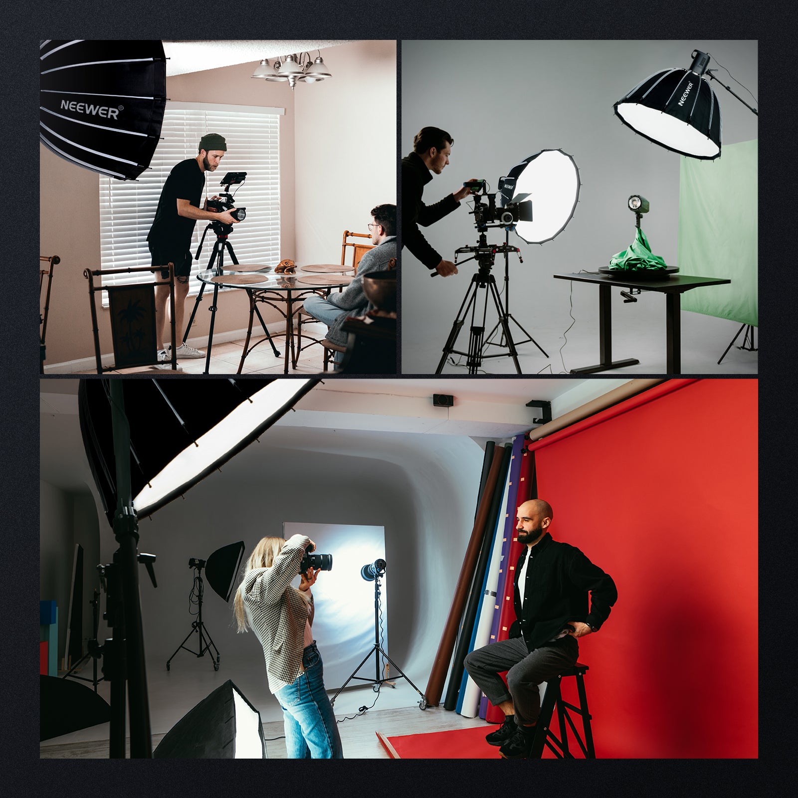 Wide Applications of the NEEWER SF85Q Parabolic Softbox