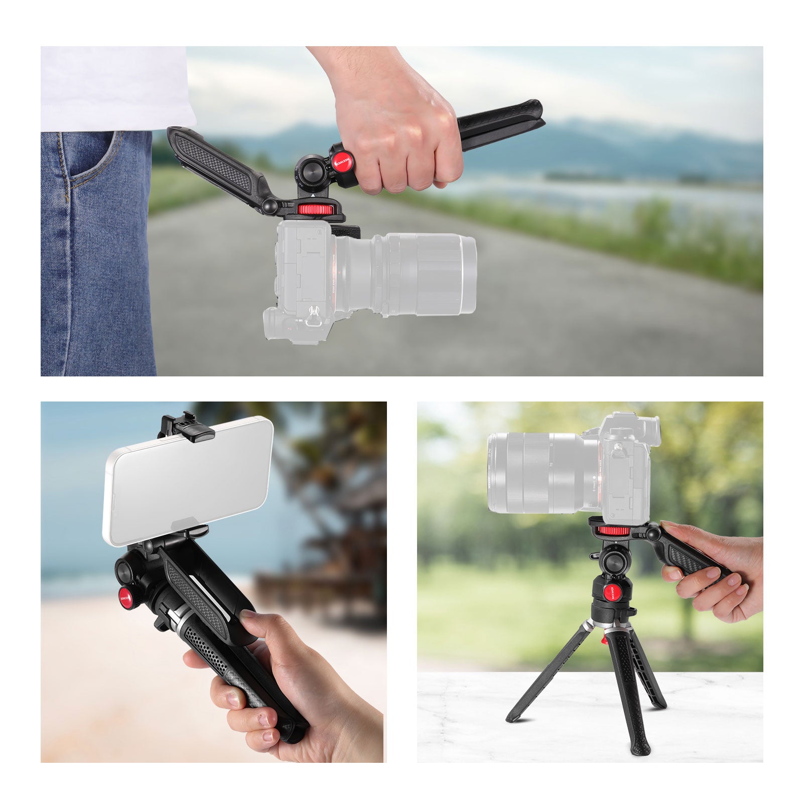 Multifunctional Mini Tripod/Handle Grip