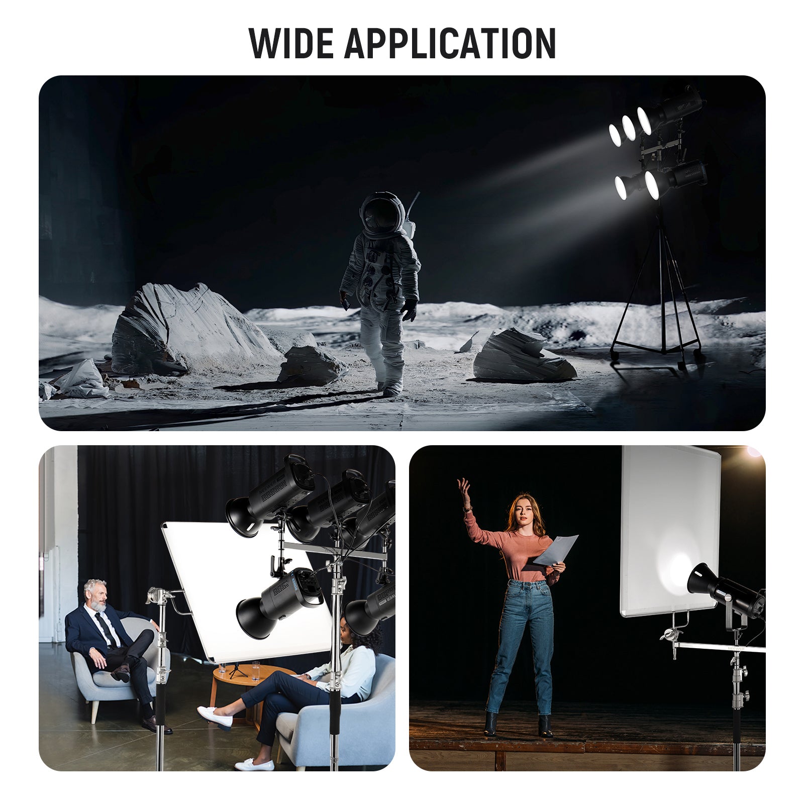 Wide Applications of the NEEWER UA005 Baby Triple Header Boom Arm