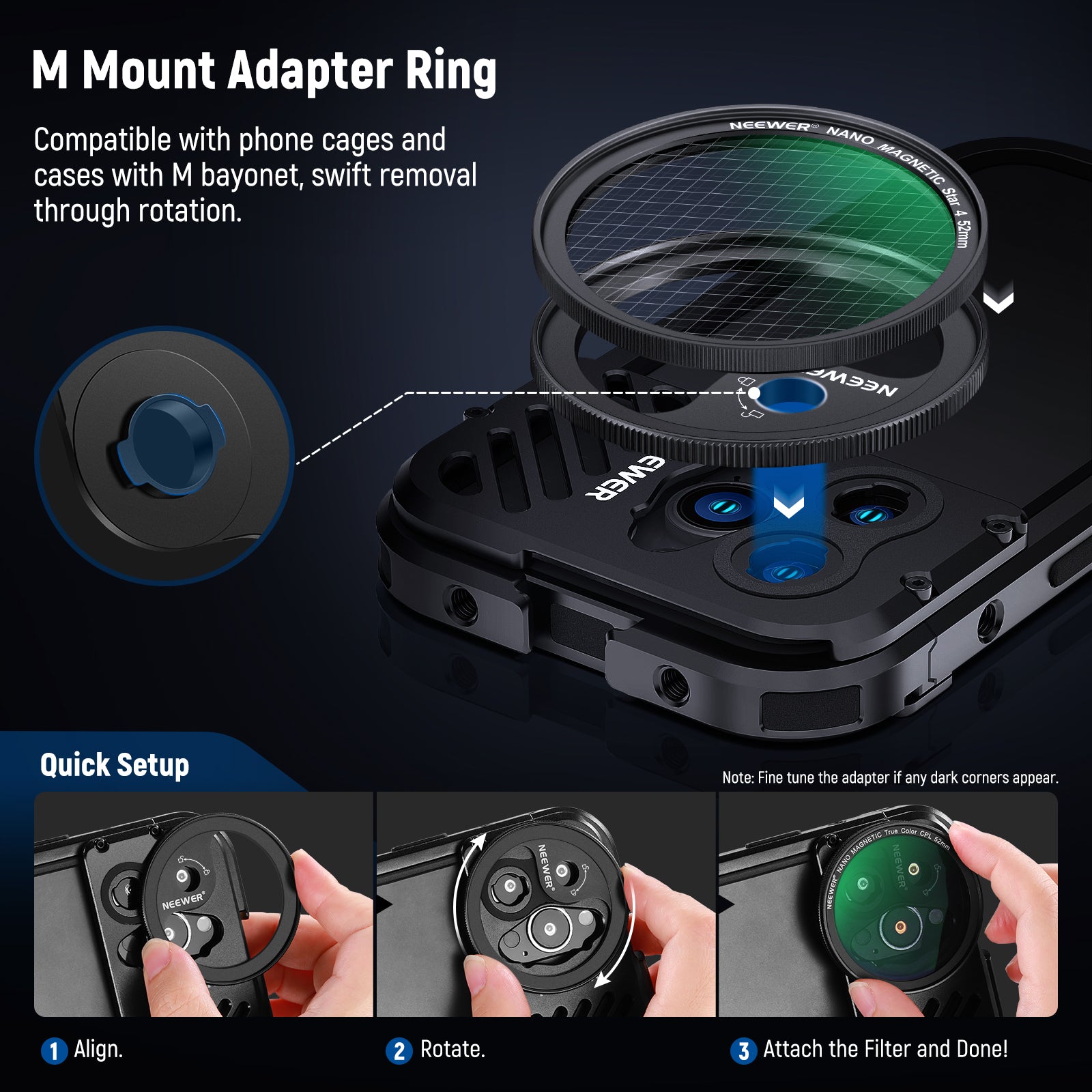 Magnetic M Mount Adapter Ring