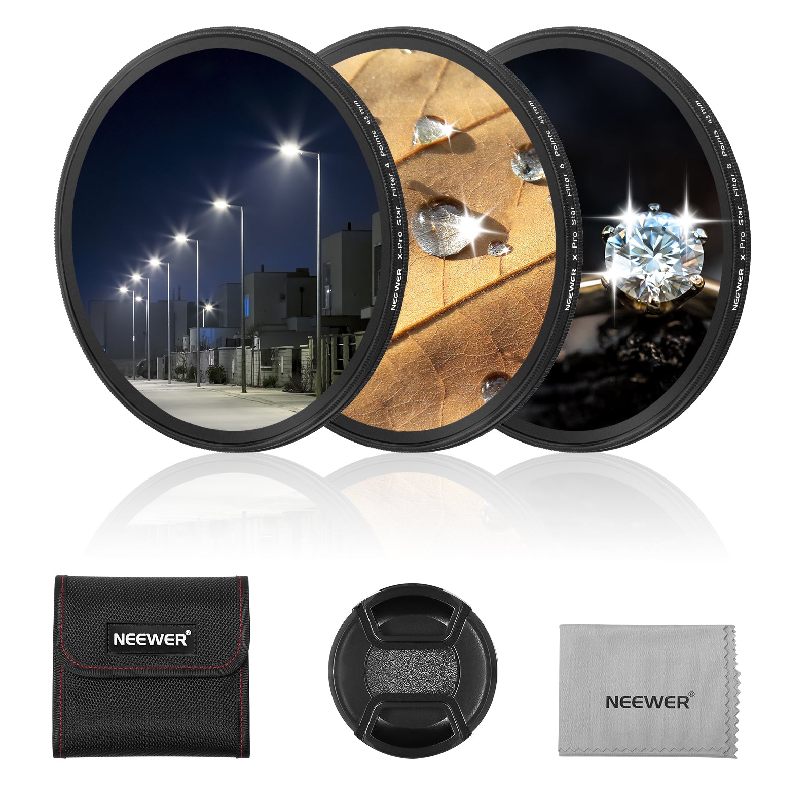 NEEWER 3PCS Star Filters Kit
