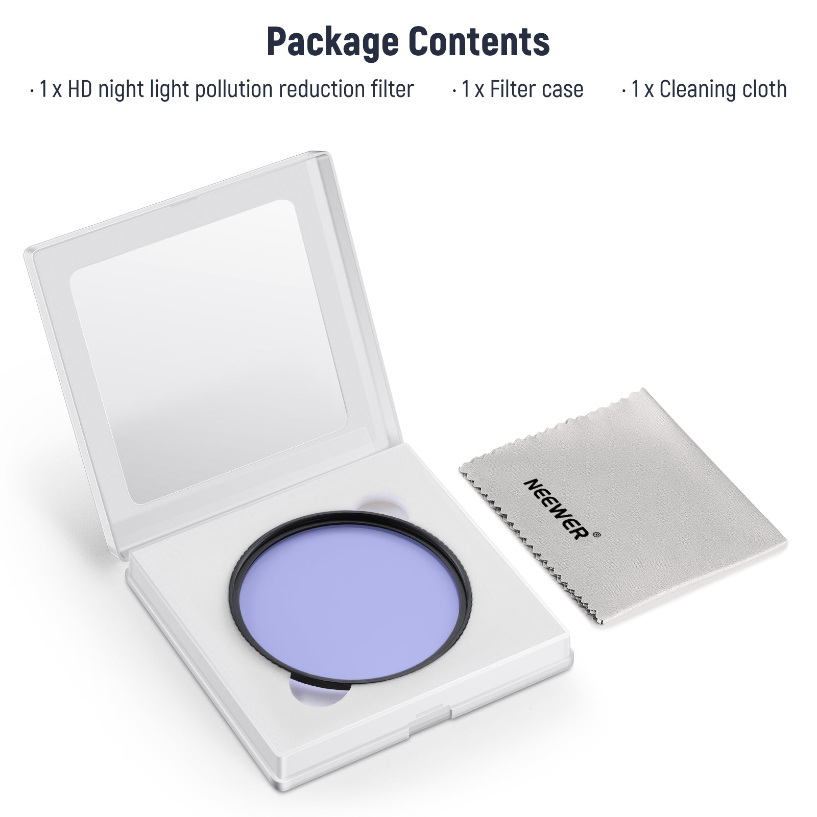 Package Contents of the NEEWER Natural Night Filter