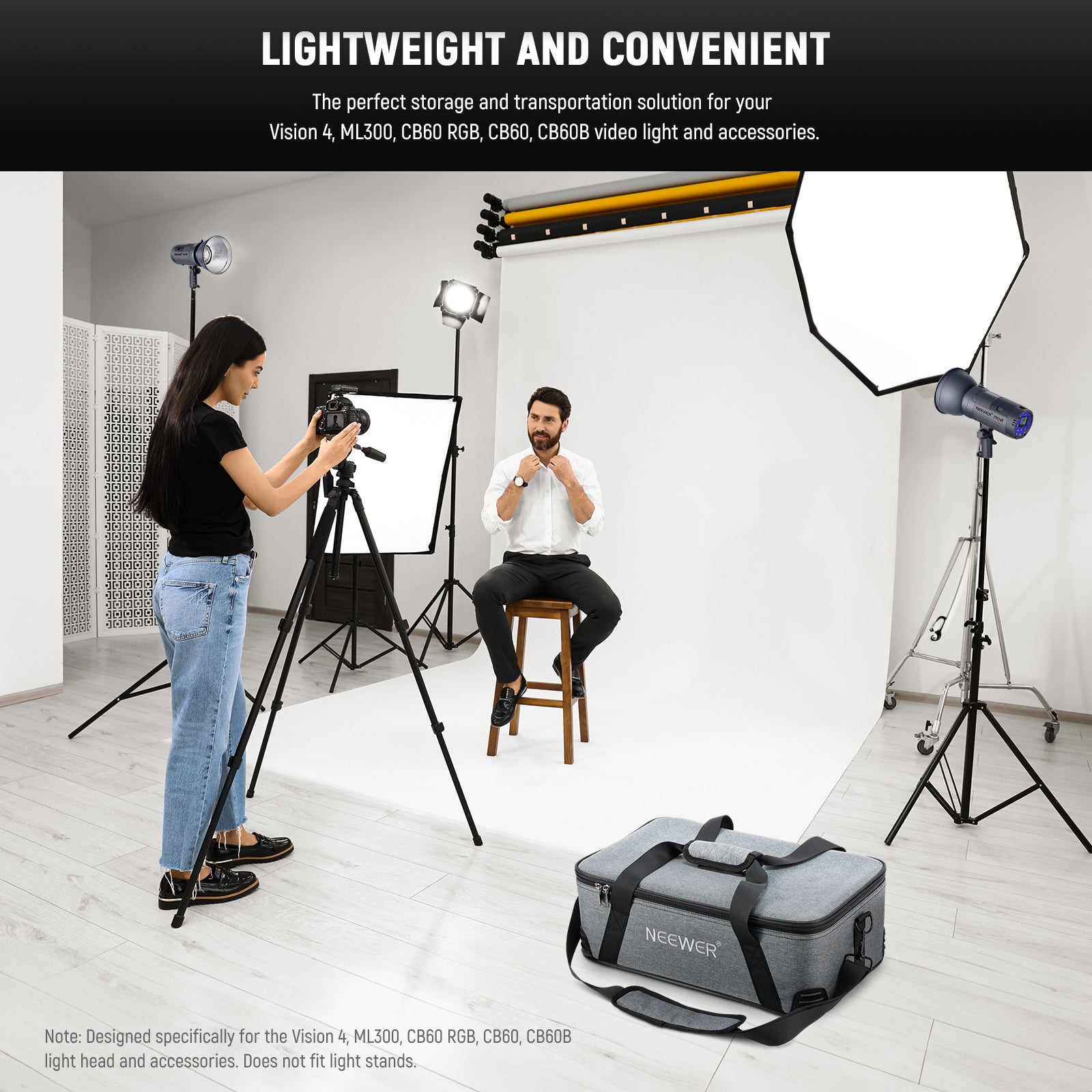 NEEWER PB5 Carrying Bag for Flash is lightweight and convenient.