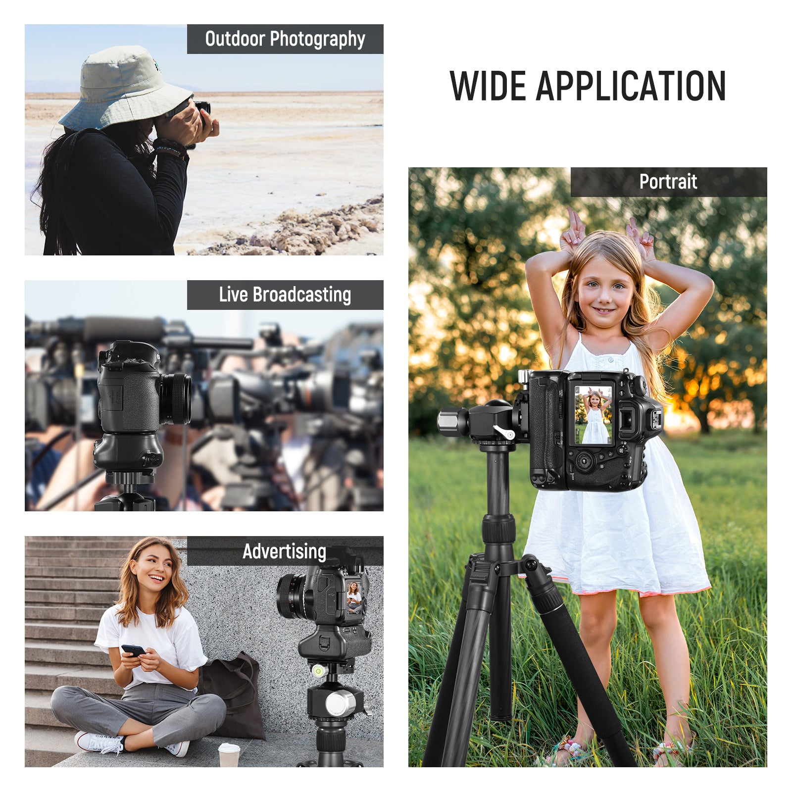 Wide Applications of the NEEWER BG-E21 Camera Battery Grip for Canon 6D Mark II