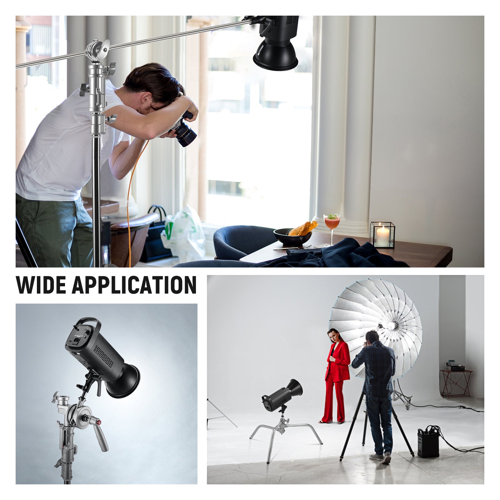 Scenarios for NEEWER UA027 Junior to Baby Pin Adapter