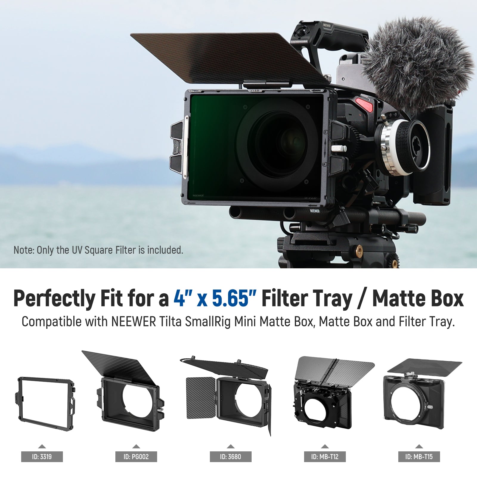 Square UV Filter for Matte Box