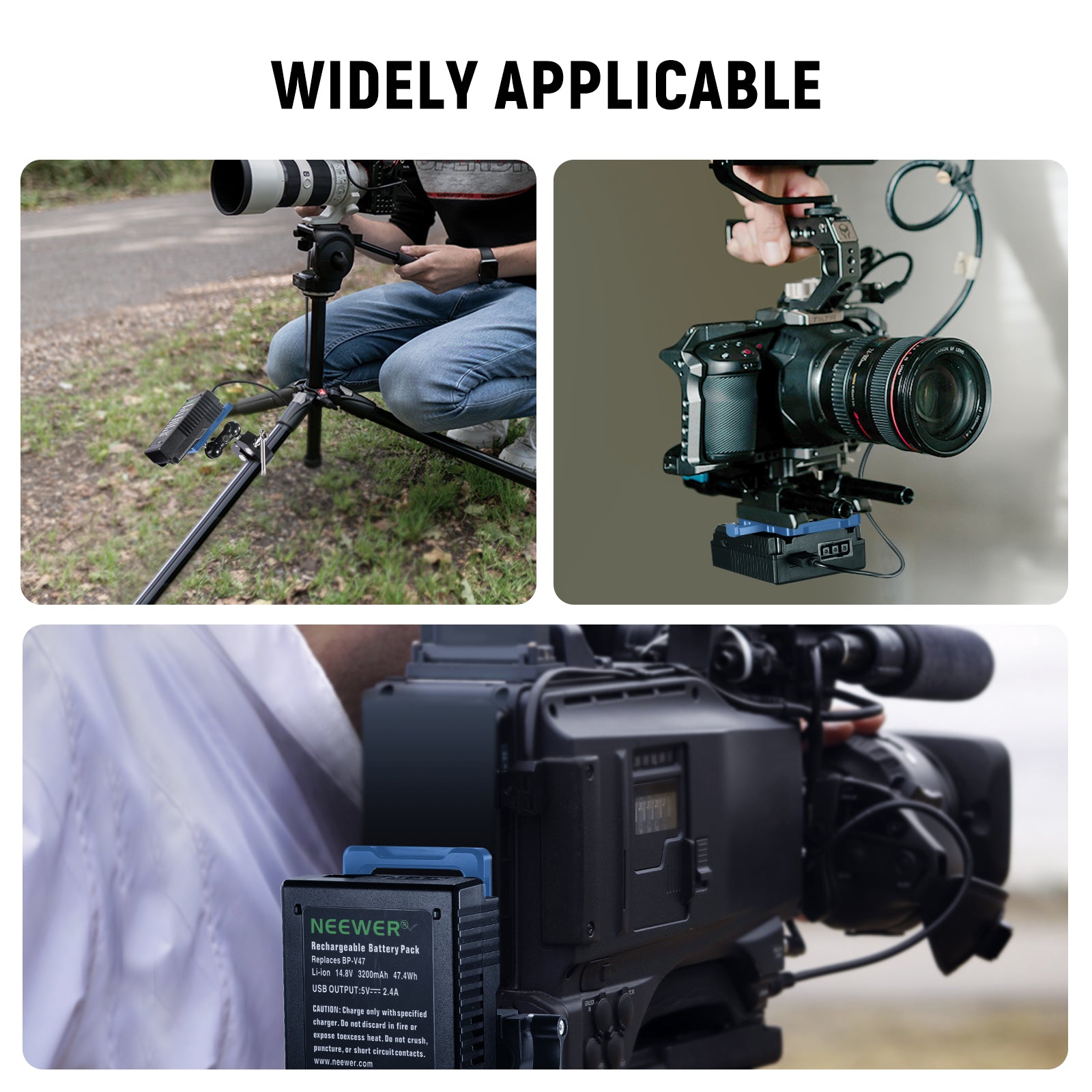 NEEWER PS005 Mini V Mount Battery Plate is widely applicable.