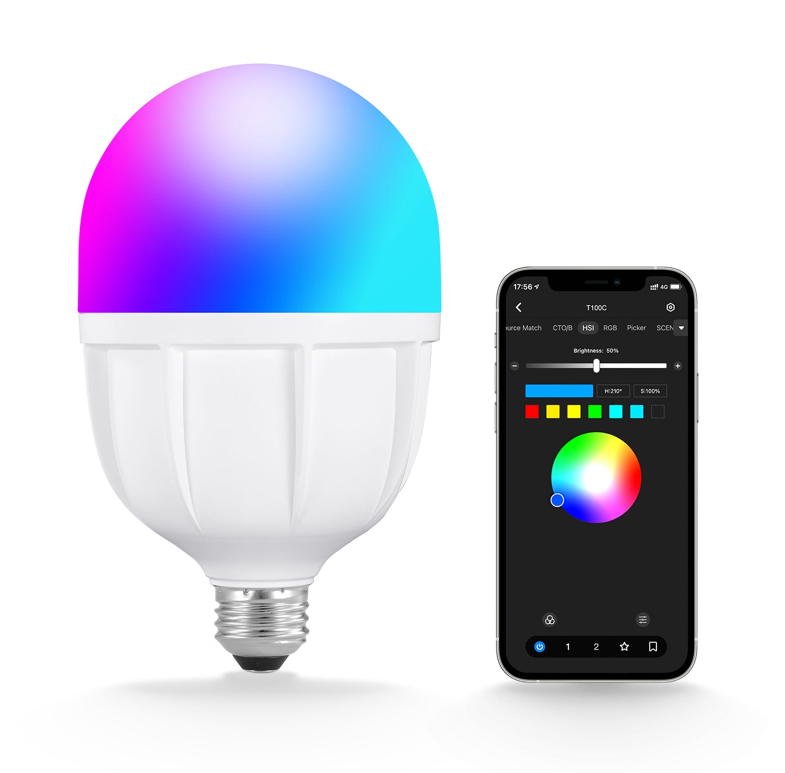 NEEWER T100C 24W RGB LED Light Bulb