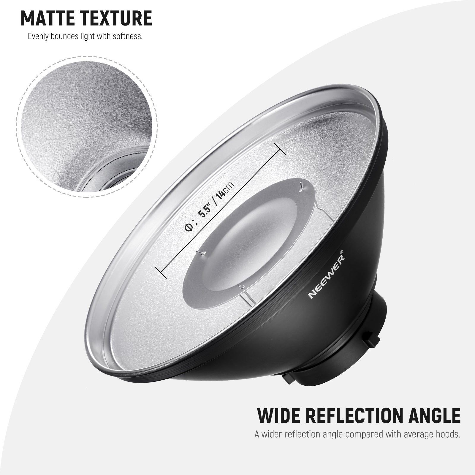 NEEWER LD55 21.6″ Beauty Dish