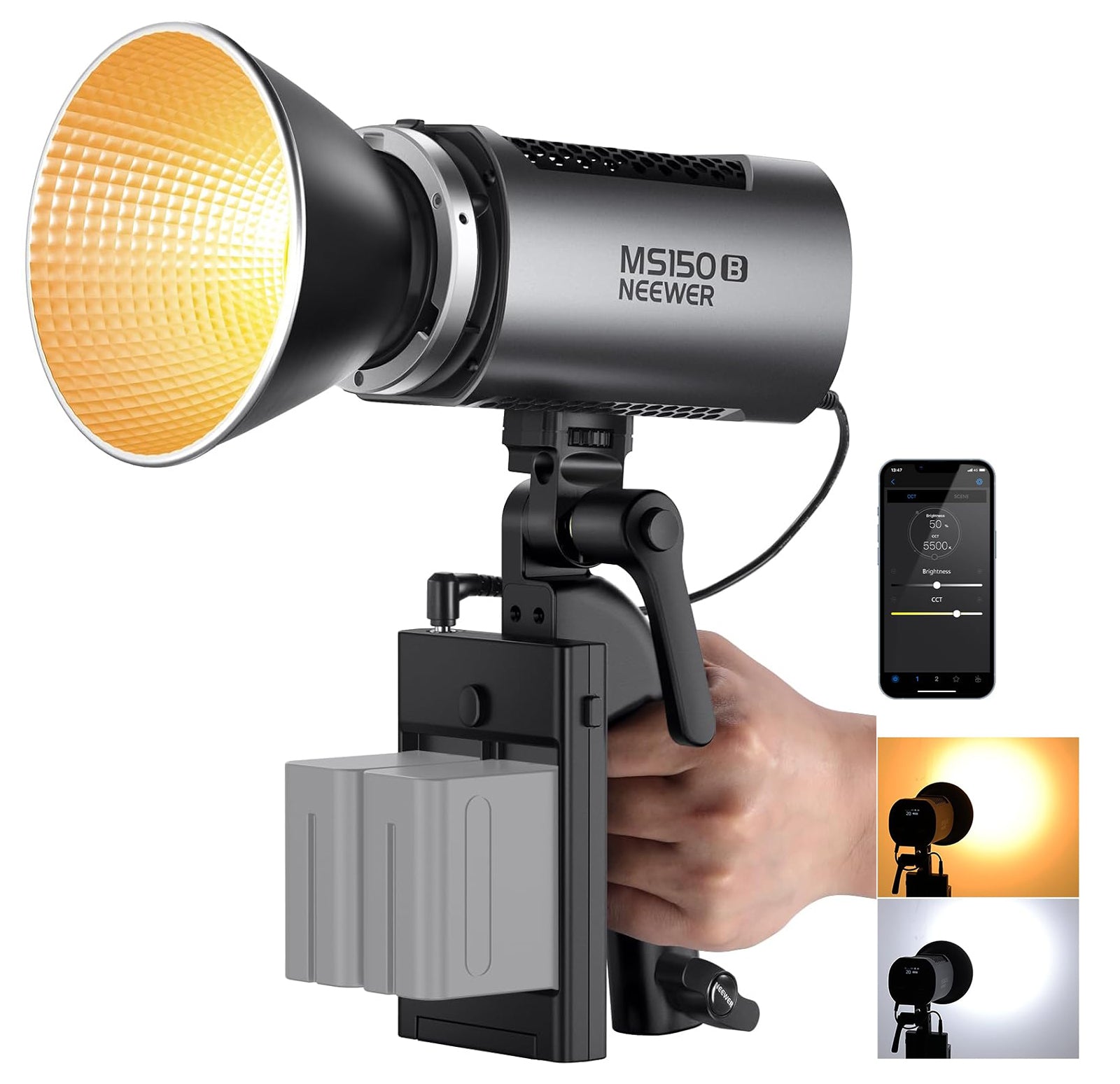 NEEWER MS150B Bi-color LED Video Light