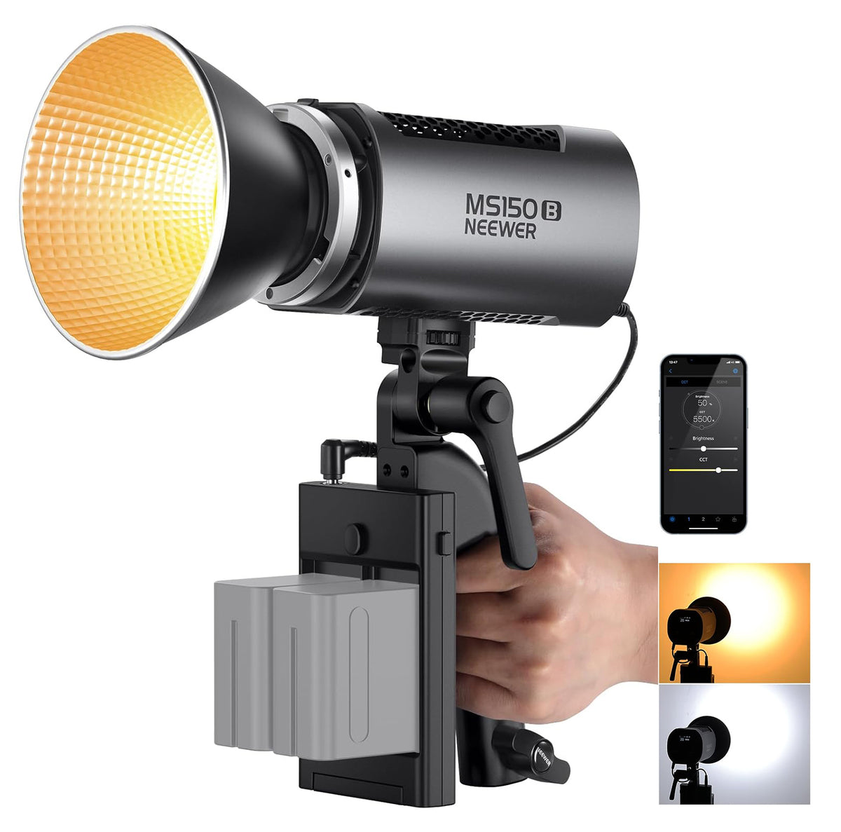 NEEWER MS150B Bi-color LED Video Light