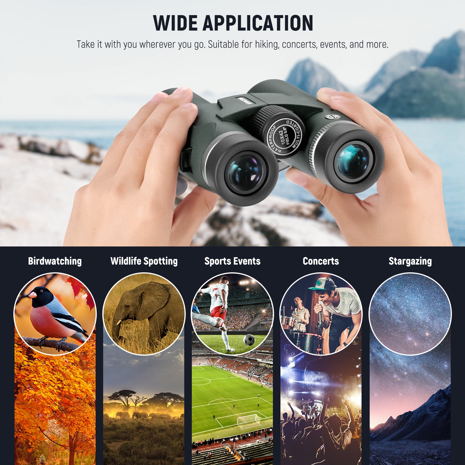 Wide Applications of the NEEWER LS-T21 Binocular