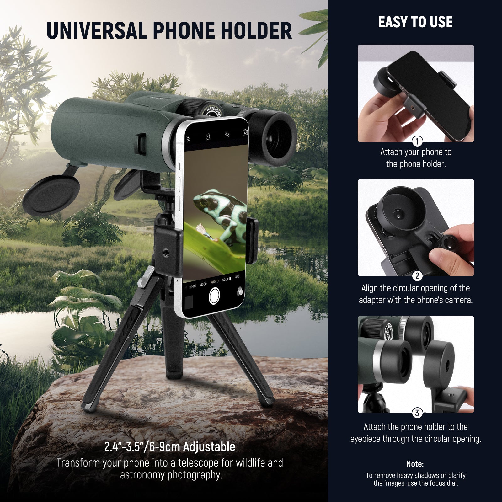 NEEWER LS-T21 Binocular is easy to use.