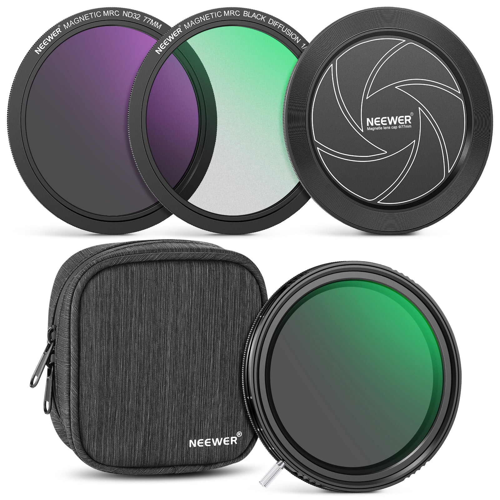 NEEWER Magnetic Lens Filter Kit(ND+CPL Filter)