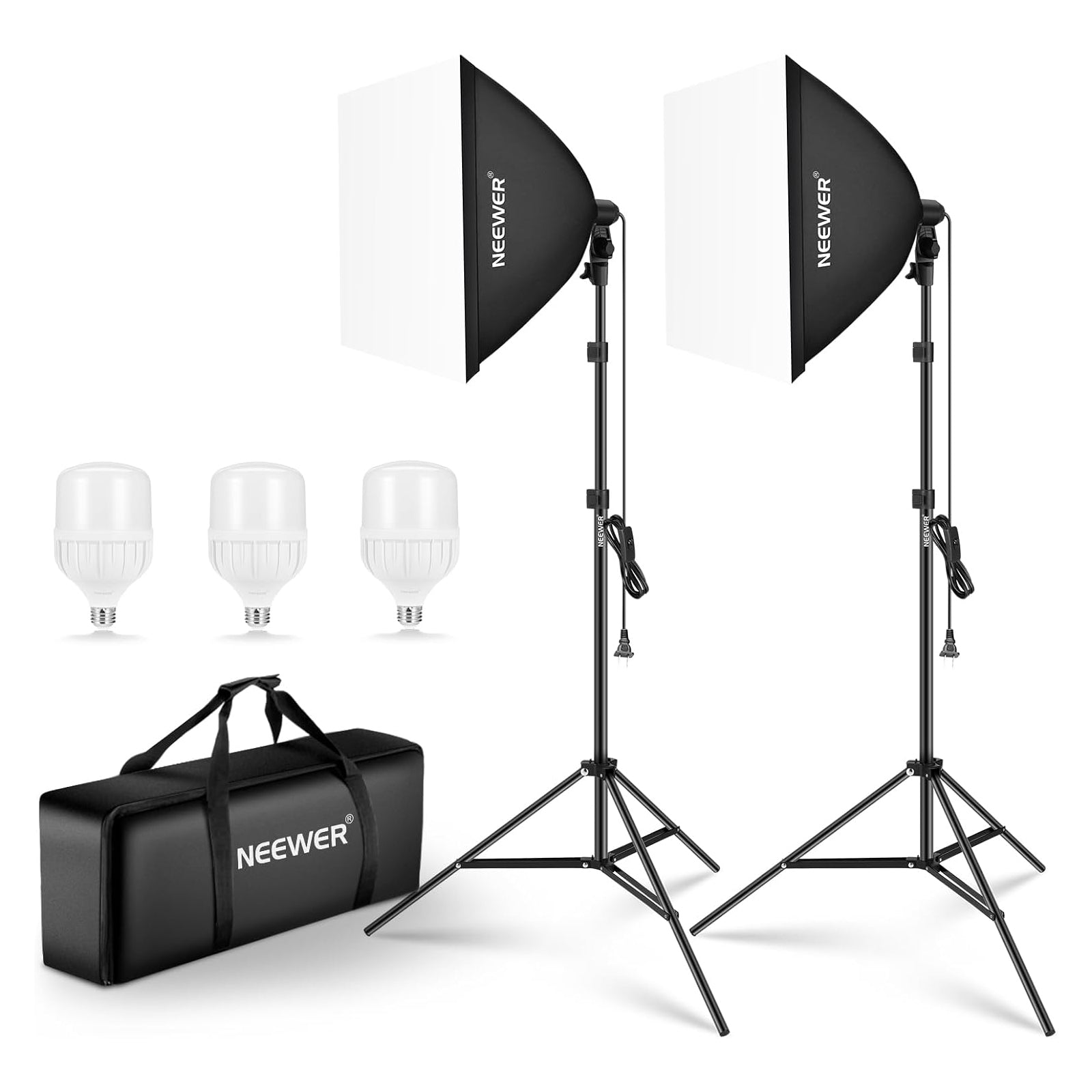 Product details of the NEEWER NK200 700W Photography Softbox Kit