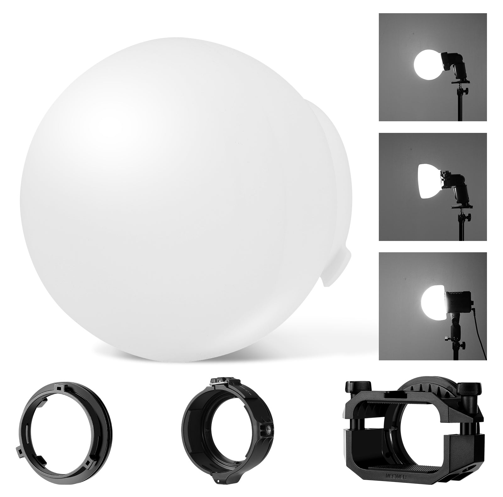 NEEWER CRS6 Diffusion Dome with 3 Adapter