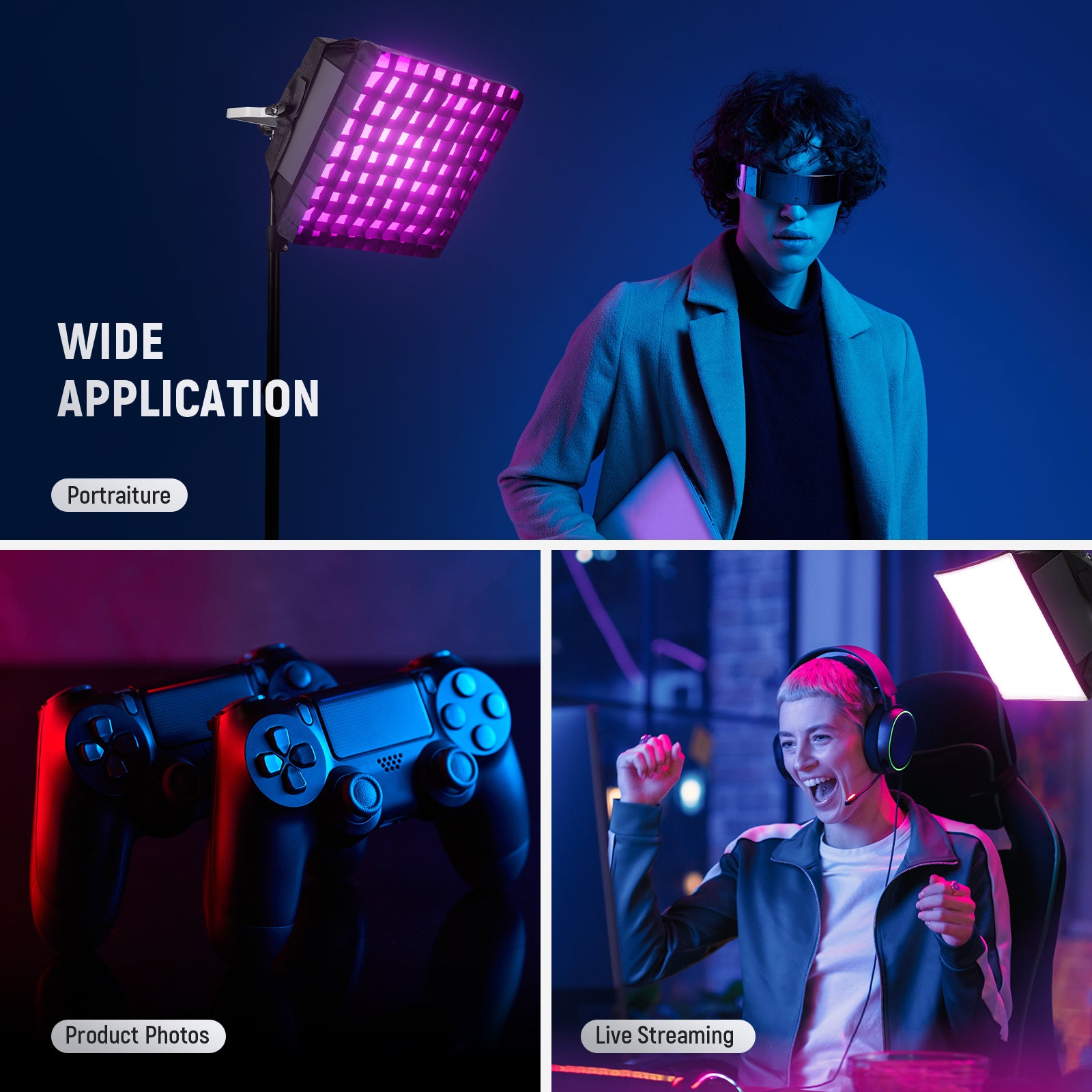 Wide Applications of the NEEWER NS4S Softbox Diffuser for NL660 RGB660 PRO