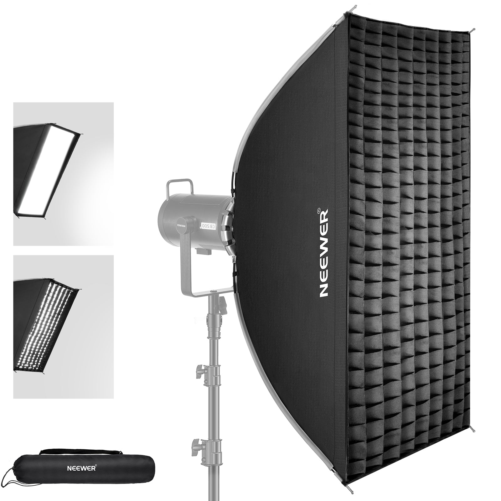 Product display of the NEEWER NS16S Rectangular Softbox