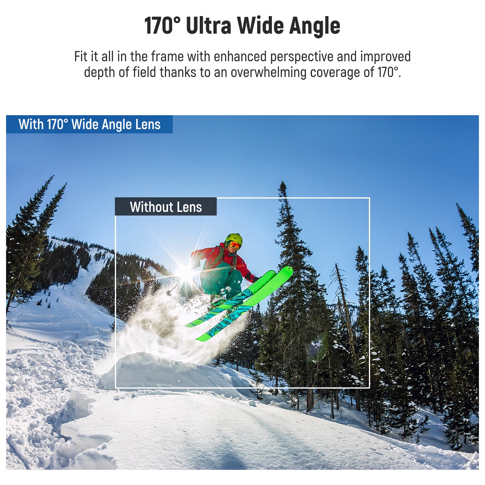 NEEWER LS-37 170° Ultra Wide Angle Lens lets you capture more scenes in your photograph