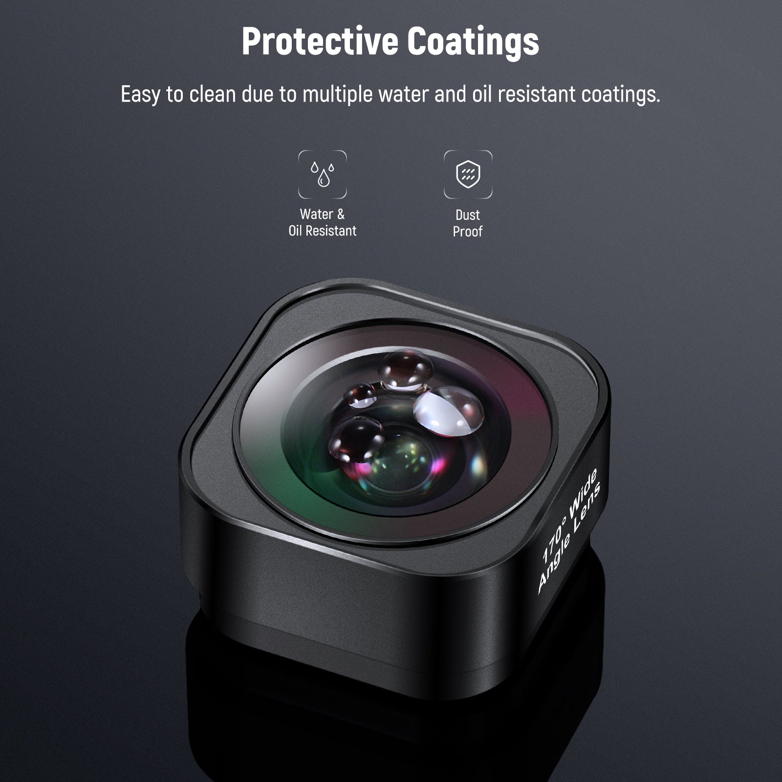 NEEWER LS-37 170° Ultra Wide Angle Lens is easy to clean.