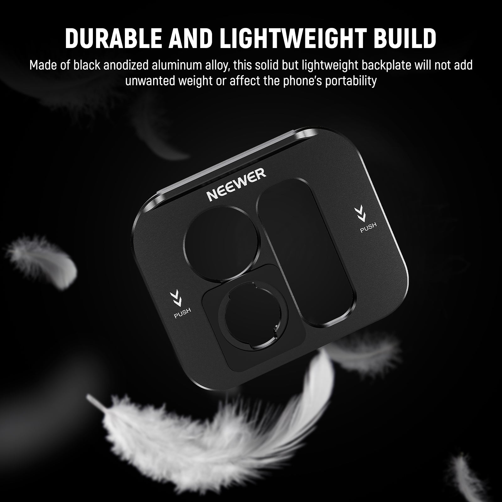 This solid but lightweight backplate will not add unwanted weight or affect the phone's portability