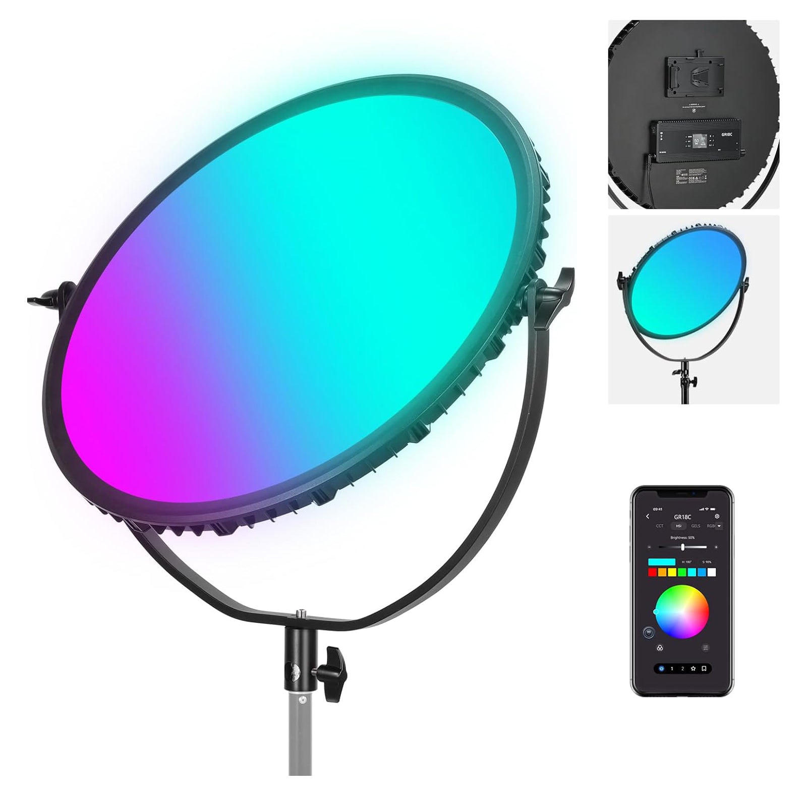 NEEWER GR18C Round LED Panel Light