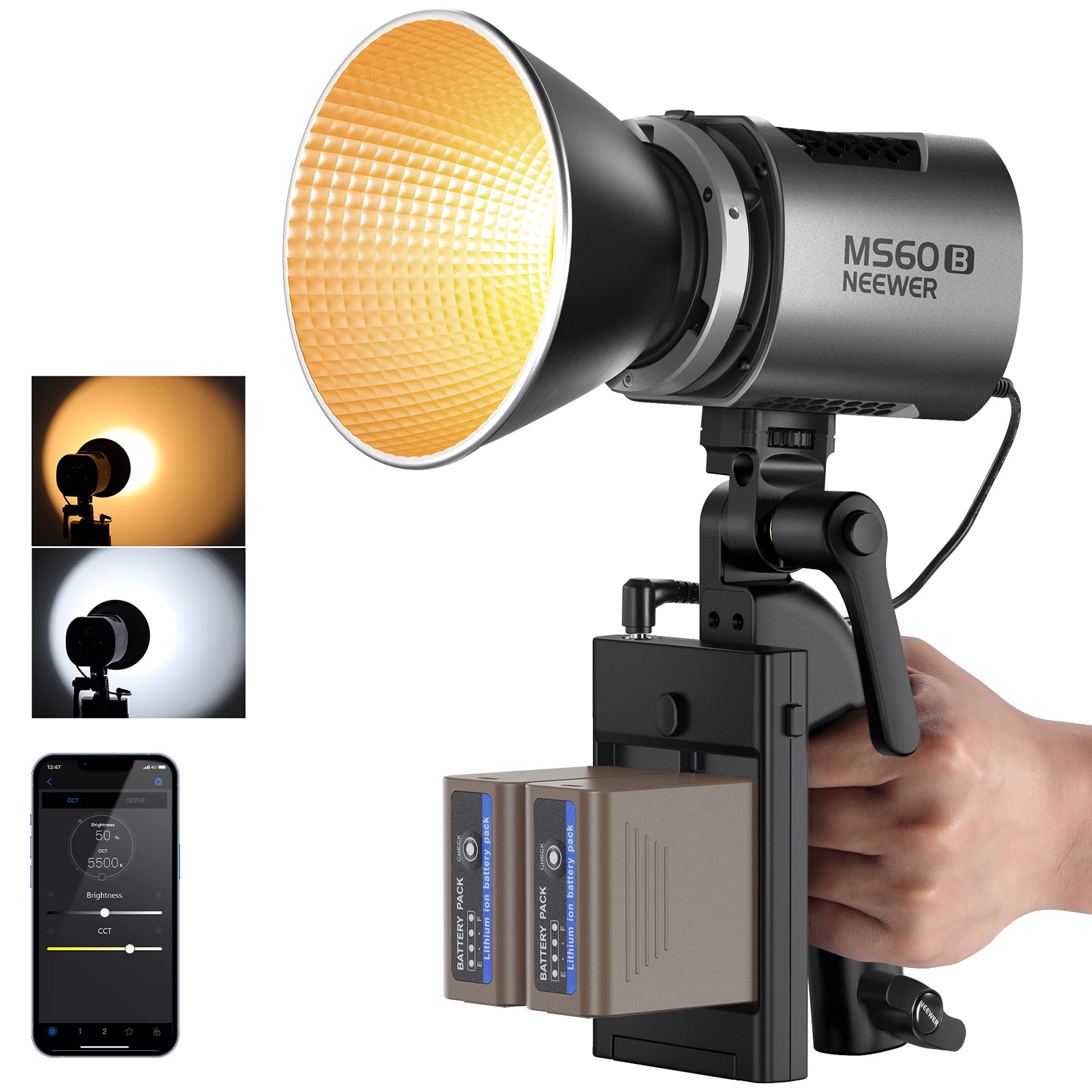 NEEWER MS60B Handheld Spotlight