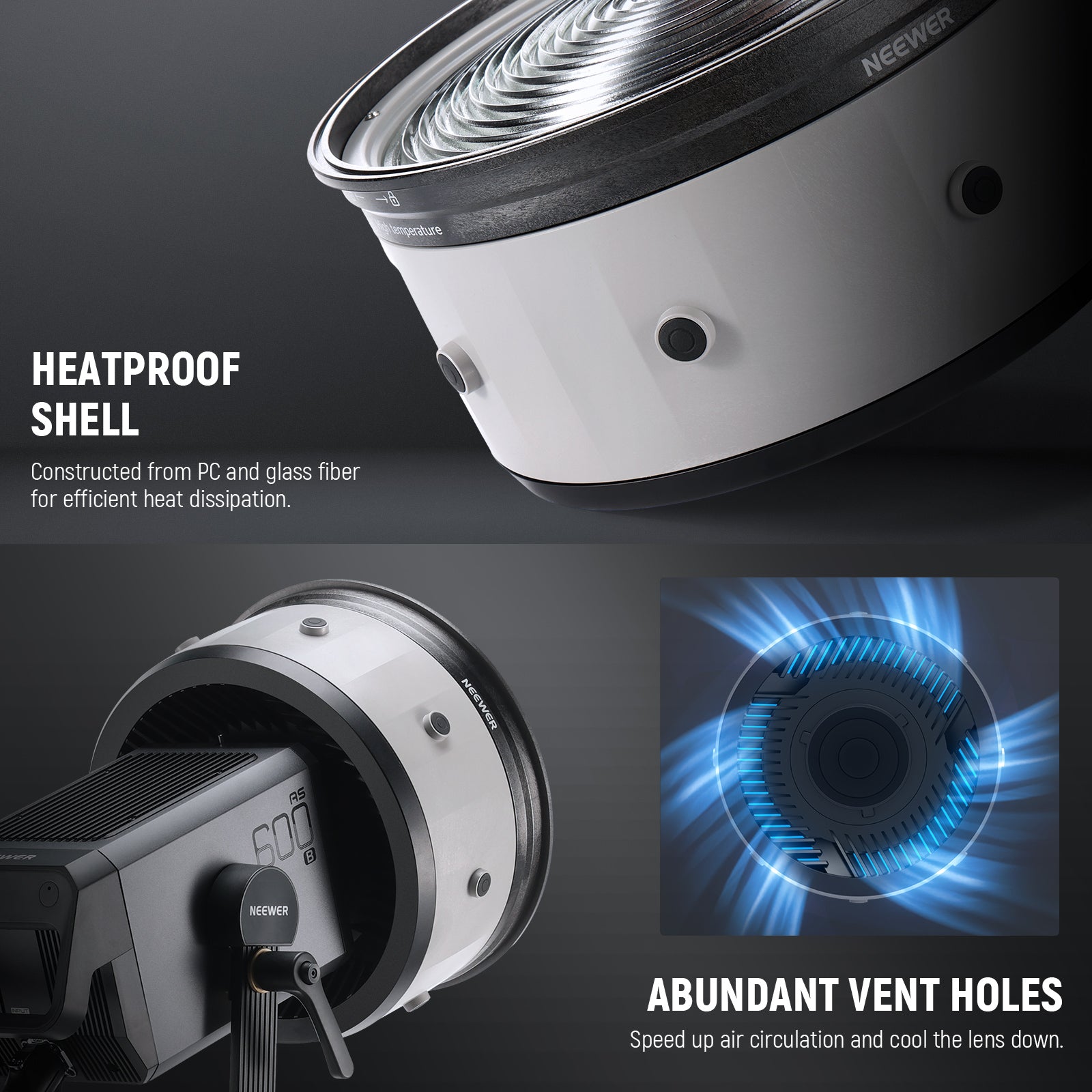 The outer shell ensures improved thermal conductivity and efficient heat dissipation.