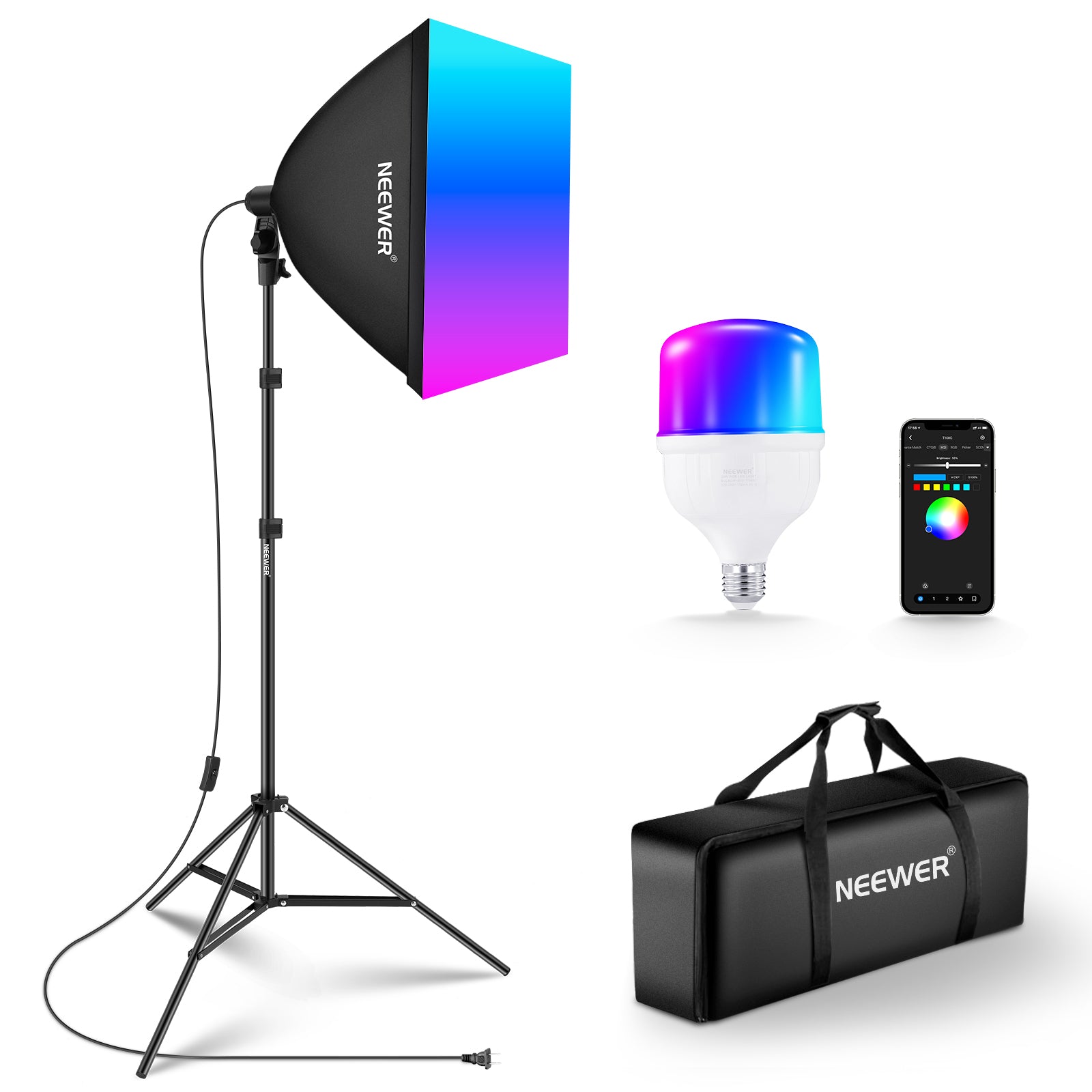 NEEWER NK800 RGB Softbox Lighting Kit