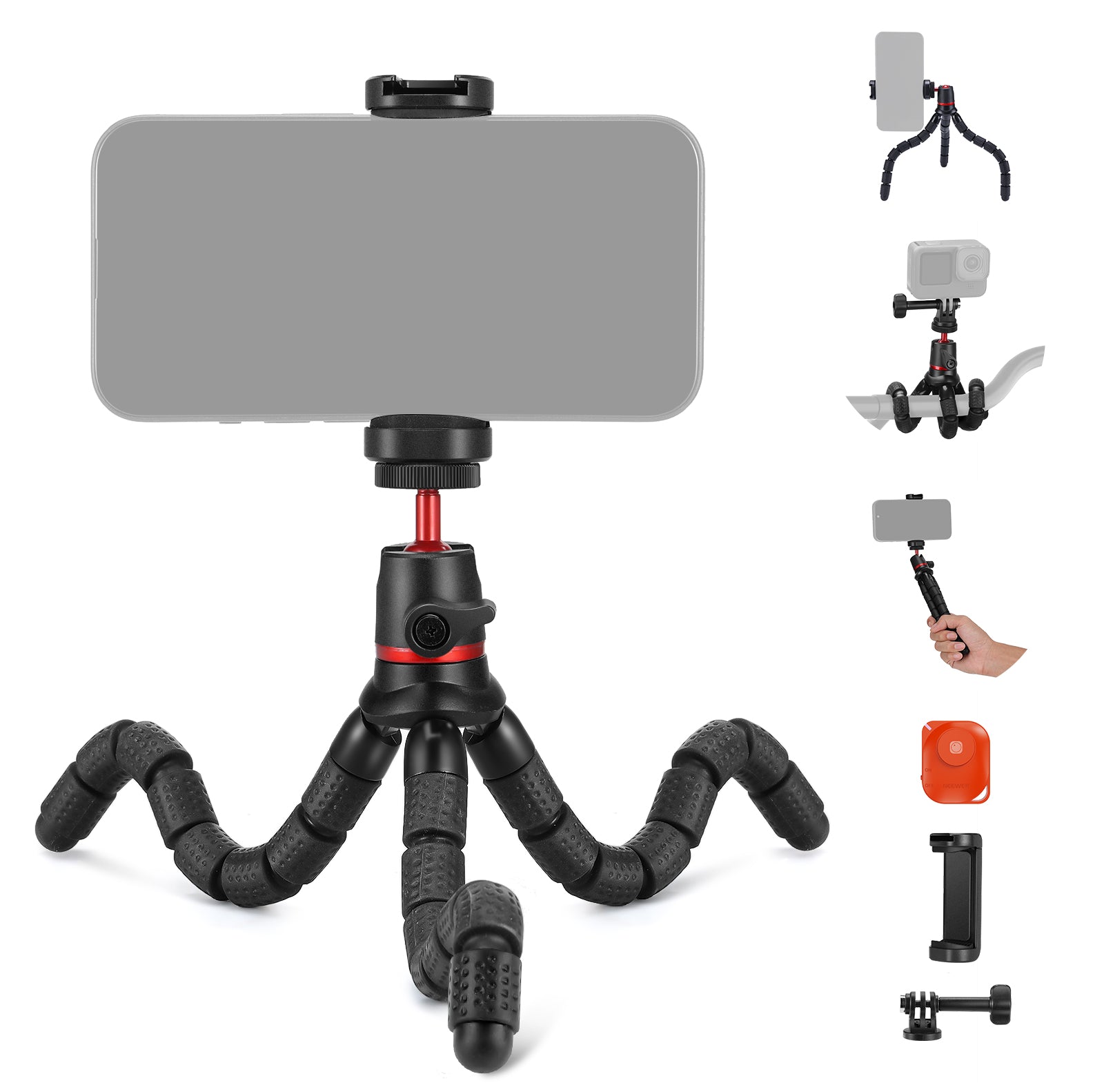 NEEWER T72 Flexible Mini Phone Tripod with Remote