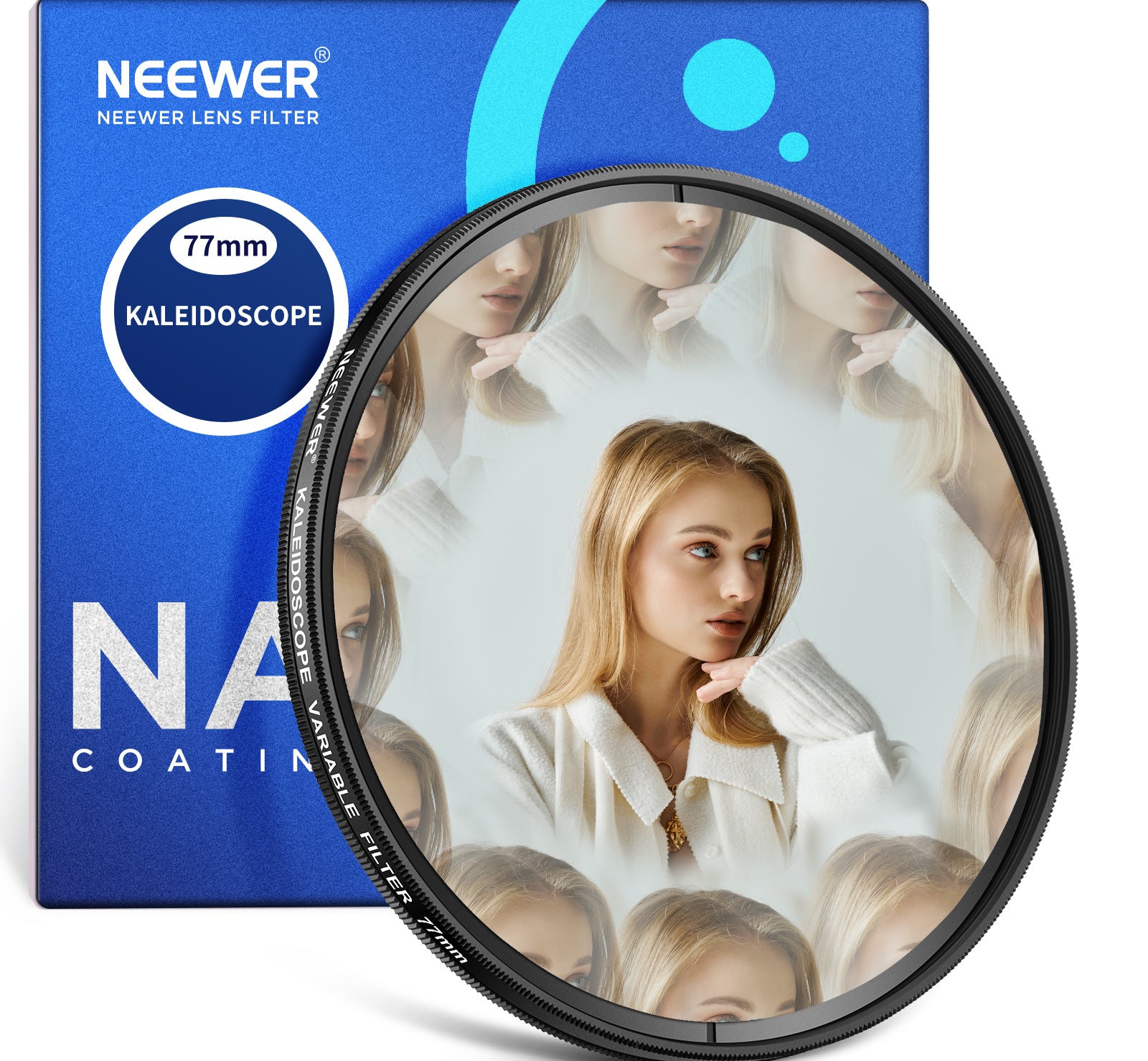NEEWER FL-E1 Kaleidoscope Prism Lens Filter