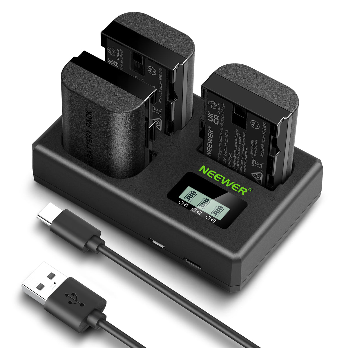Kit De 2 Baterías LP-E6NH 2040 MAh Con Cargador Doble - SmallRig 3821 Kit De 2 Baterías LP-E6NH 2040 MAh Con Cargador Doble - SmallRig 3821