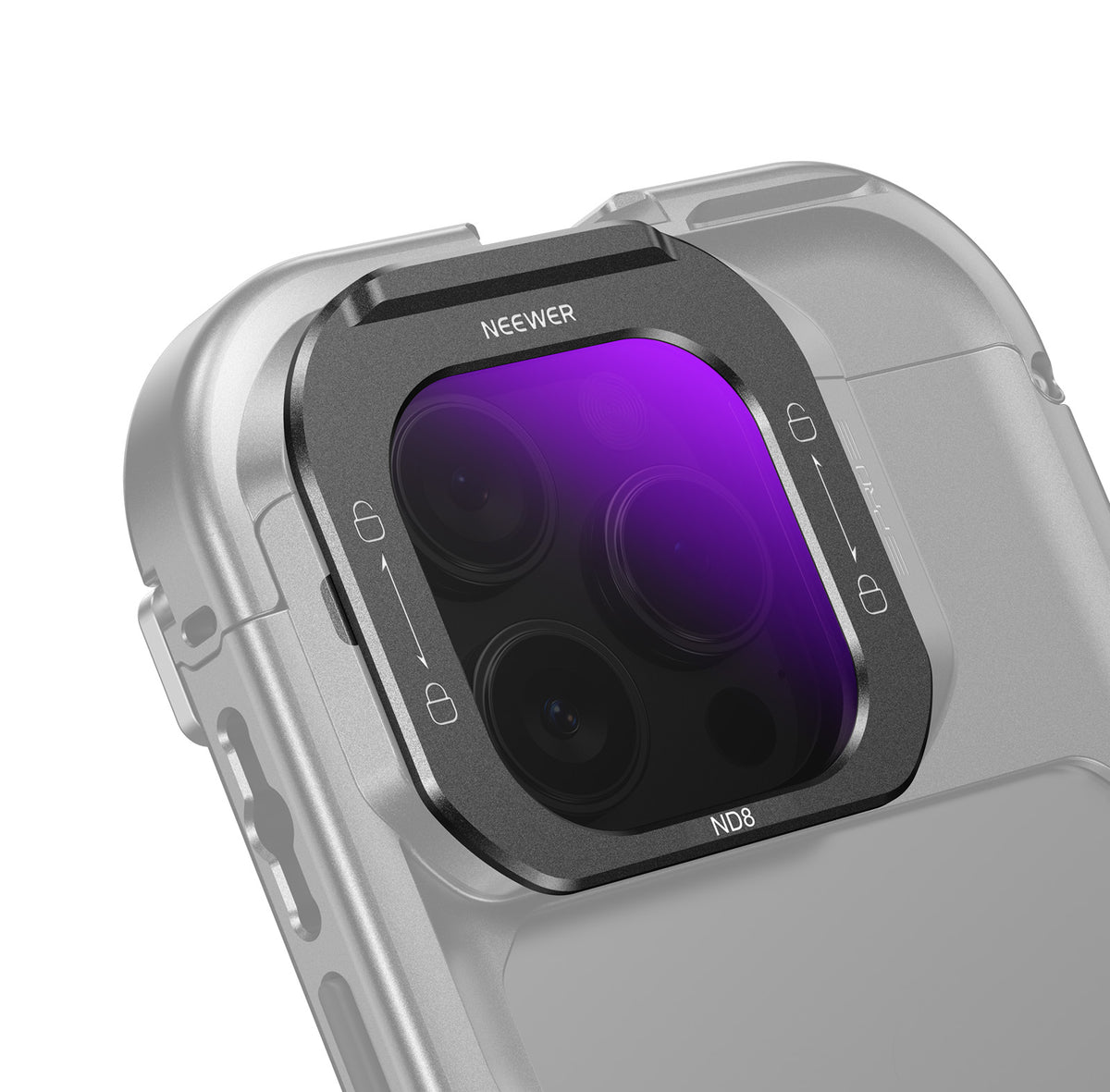 NEEWER ND8 Phone Lens Filter For iPhone 16 Pro/16 Pro Max Cage