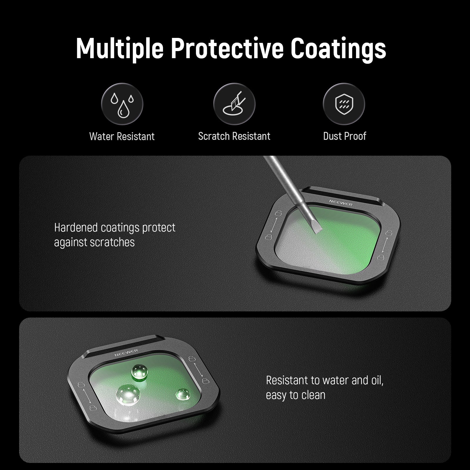 Multiple protective coatings