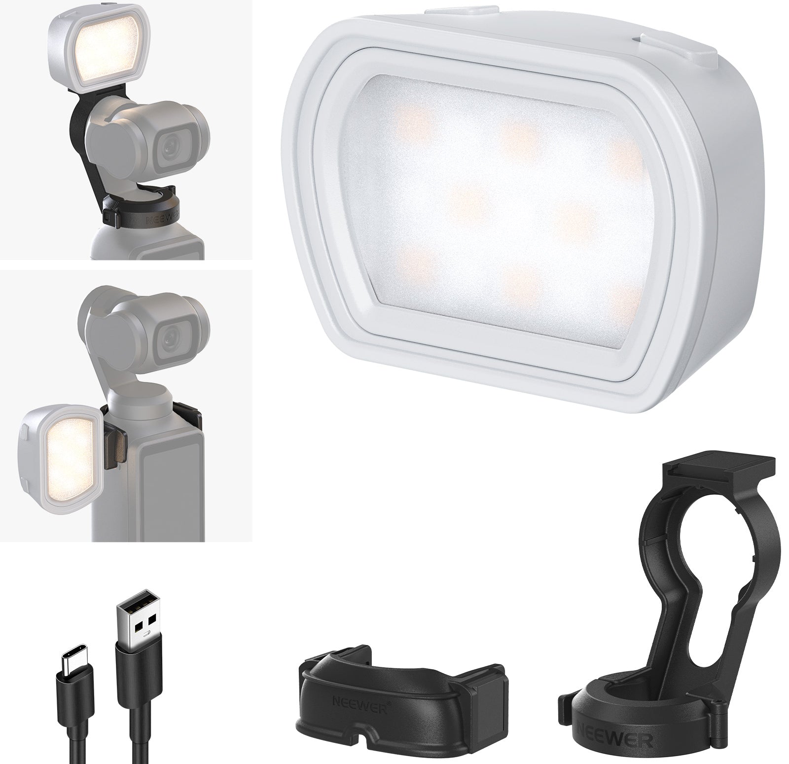 NEEWER M21 Magnetic LED Fill Light For OSMO Pocket 3