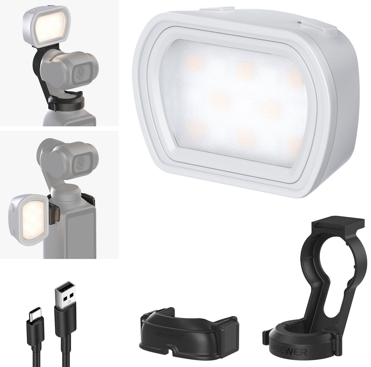 NEEWER M21 Magnetic LED Fill Light For OSMO Pocket 3