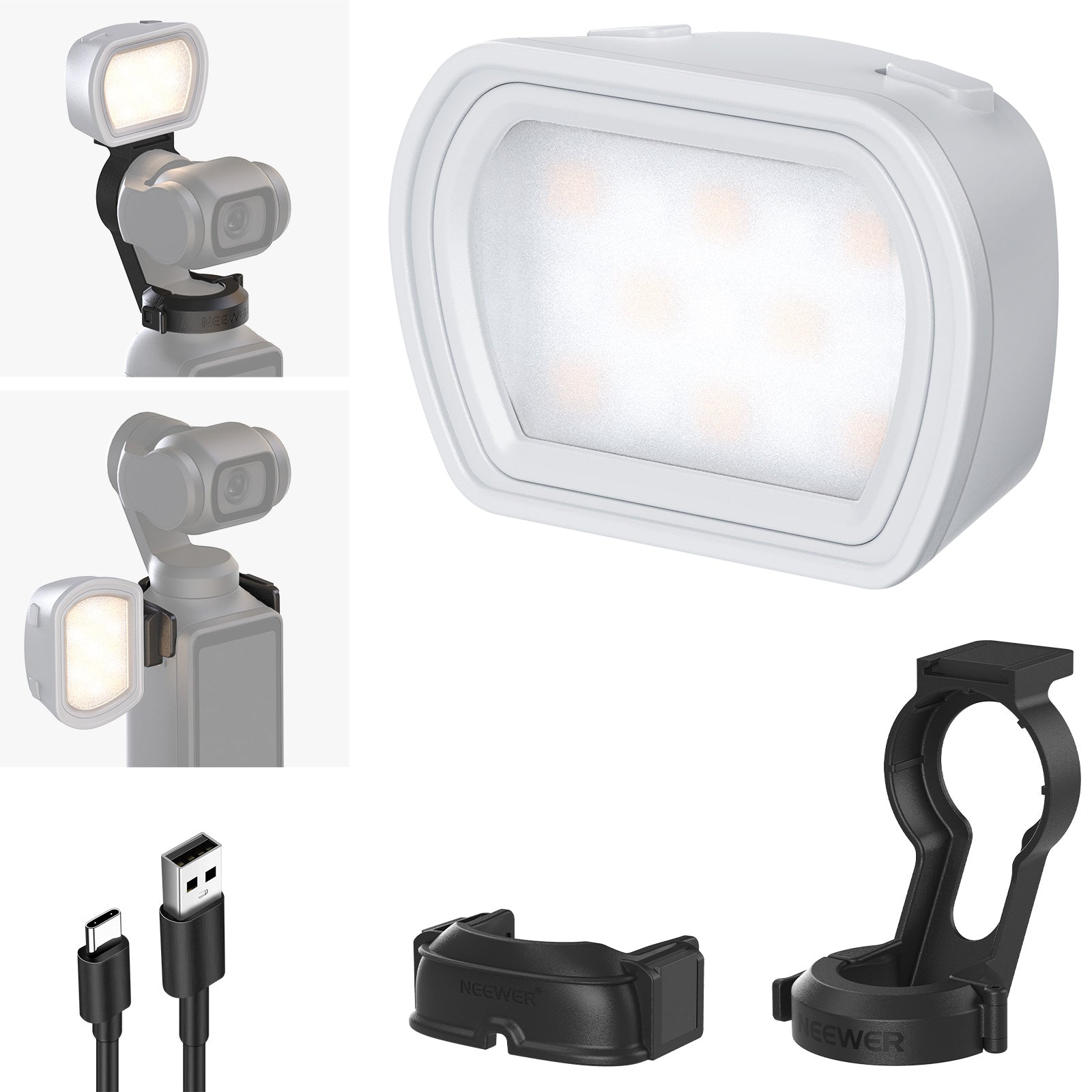 NEEWER M21 Magnetic LED Fill Light For OSMO Pocket 3