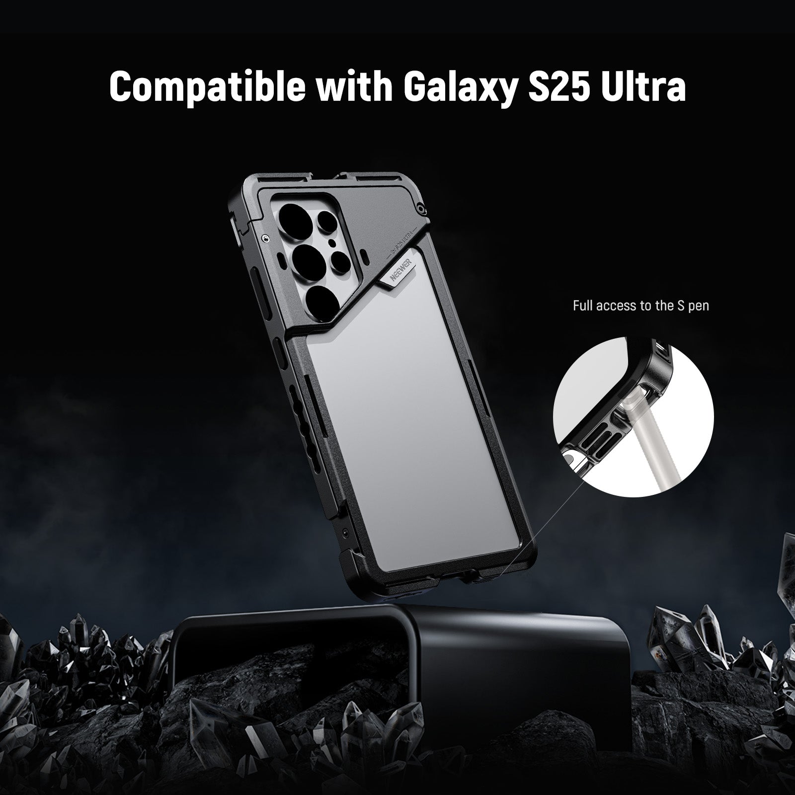 NEEWER PA082 Phone Cage is exclusively designed for Samsung Galaxy S25 Ultra