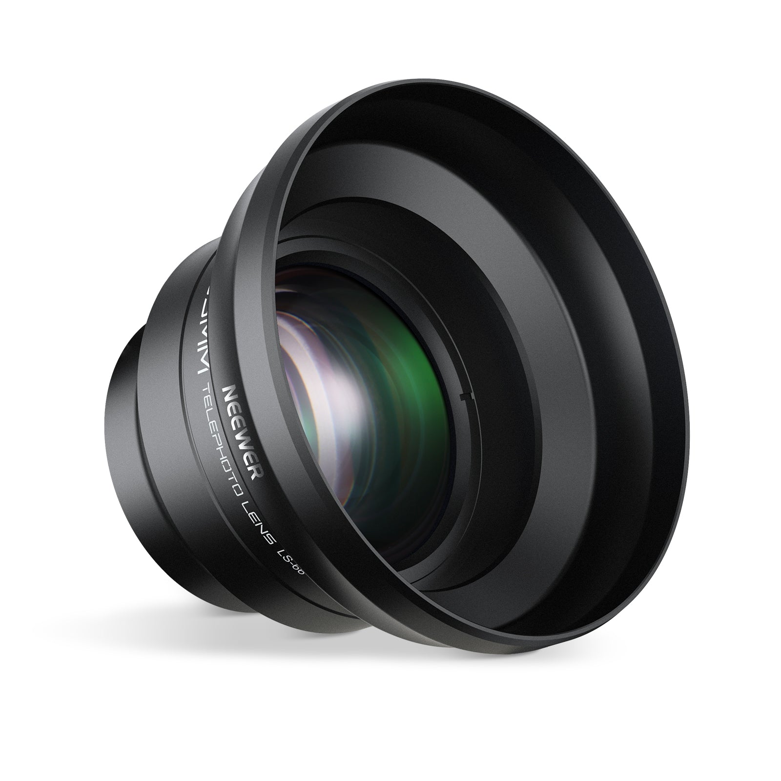 NEEWER LS-66 Black 65mm Telephoto Phone Lens with Lens Hood