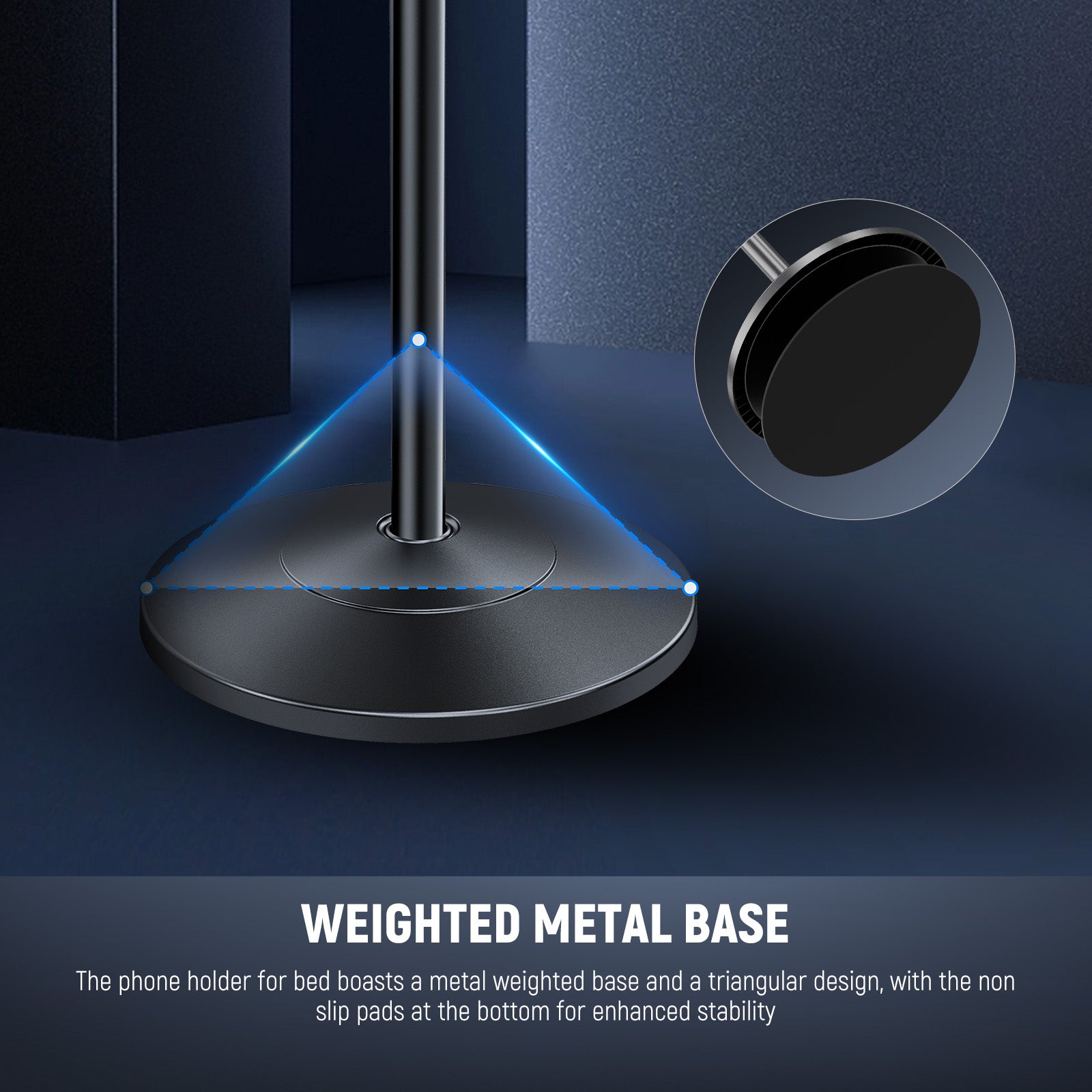 NEEWER ST009 Phone Floor Stand with Weighted Metal Base