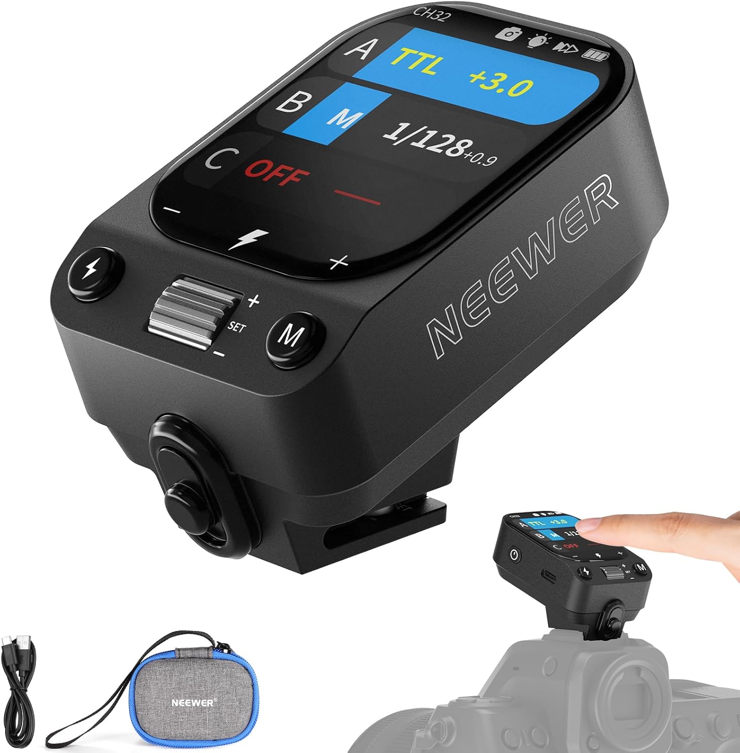 NEEWER QZ-N TTL Wireless Flash Trigger for Nikon